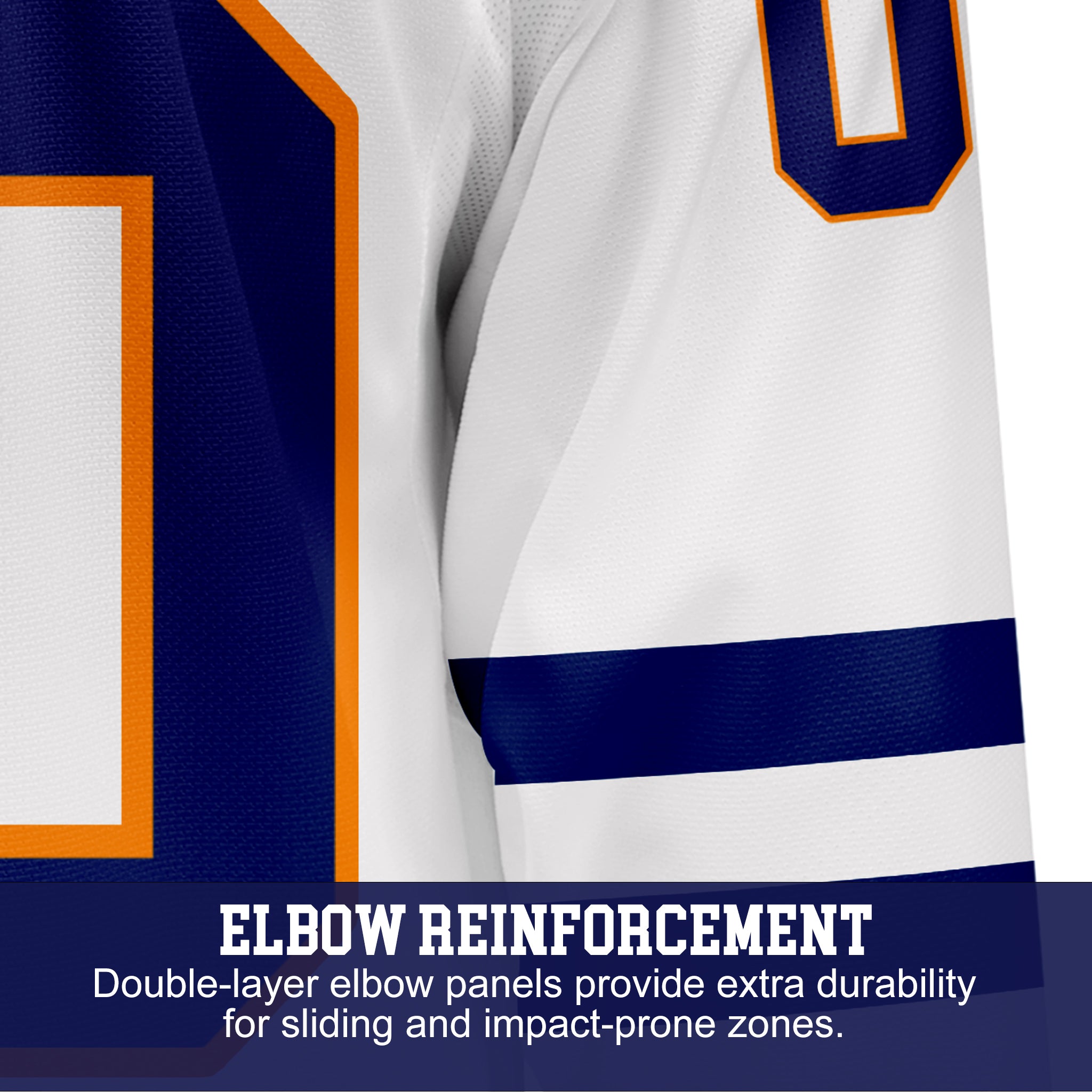 Custom Hockey Jersey Elite Pro EP-202 OrangeWhiteNavy