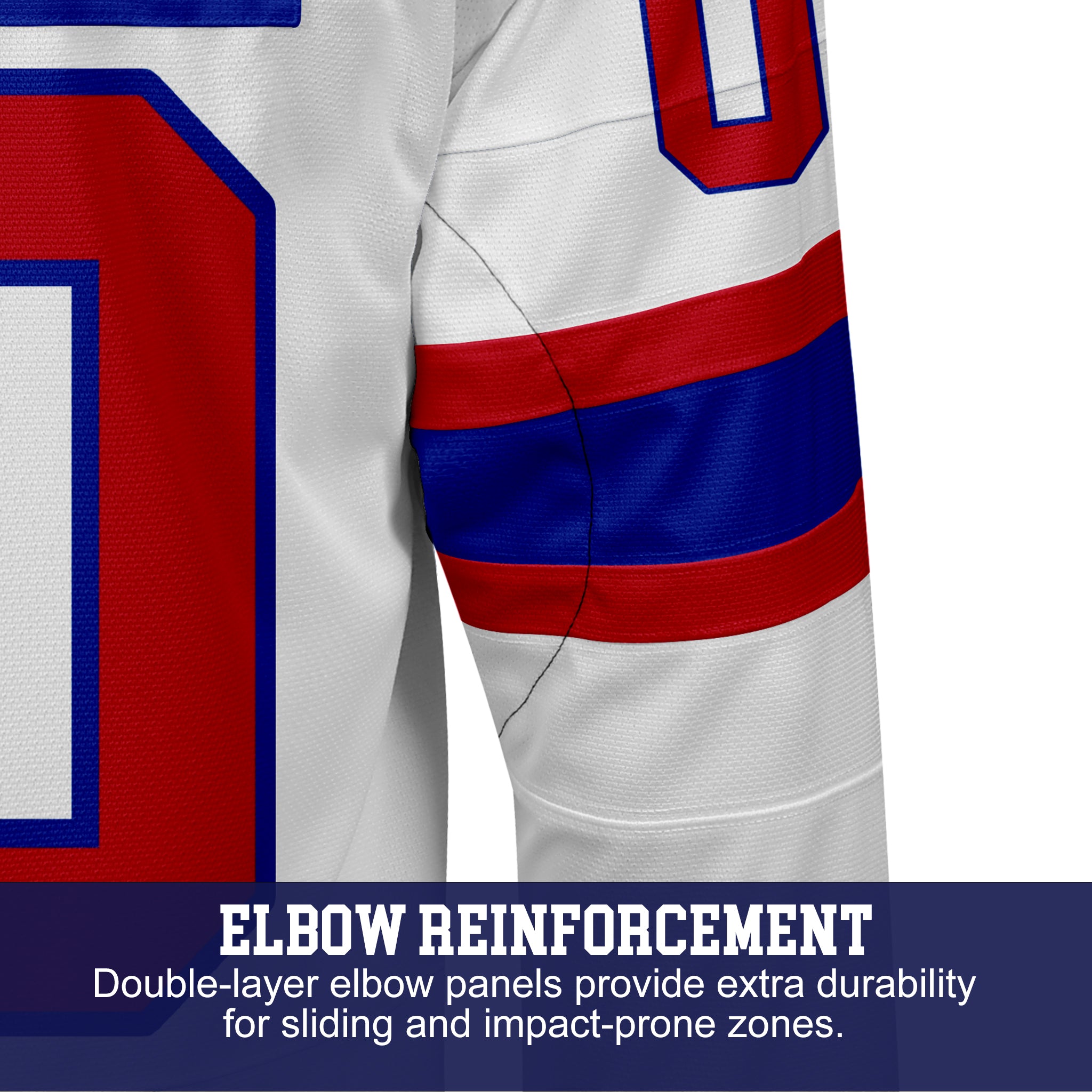 Custom Hockey Jersey Elite Pro EP-101 WhiteRedBlue