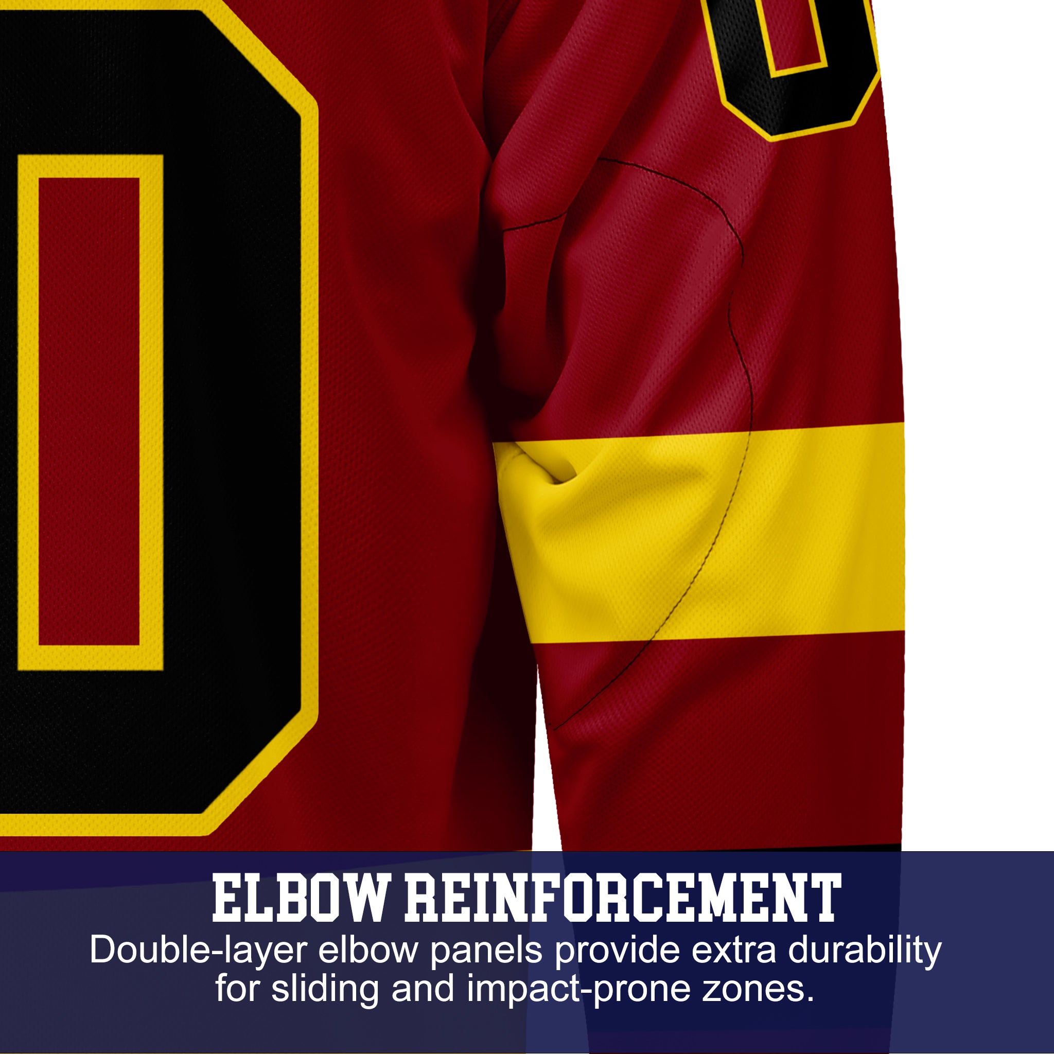 Custom Hockey Jersey Varsity Teamwear VT-208 RedYellowBlack