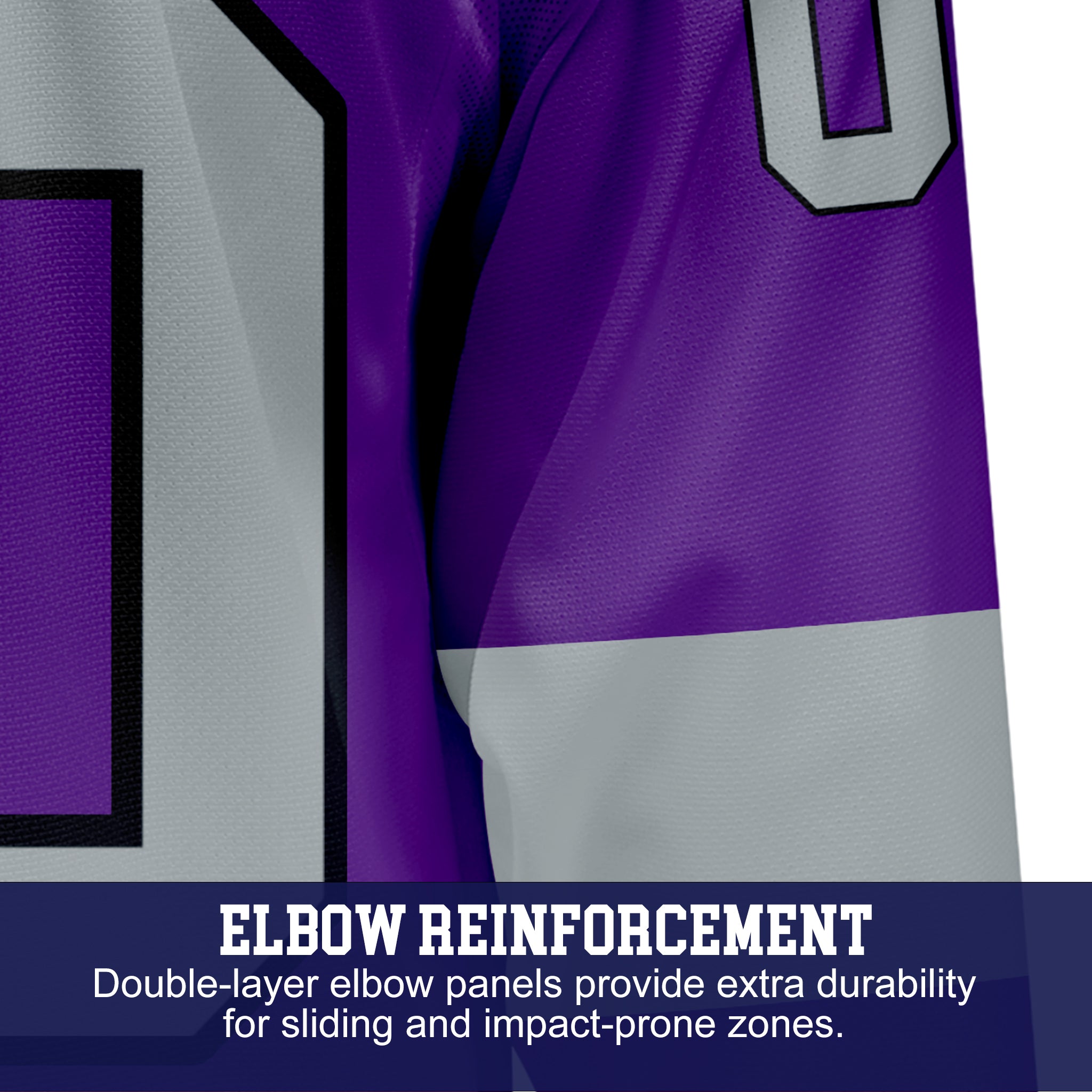 Custom Hockey Jersey Elite Pro EP-201 PurpleSilverBlack