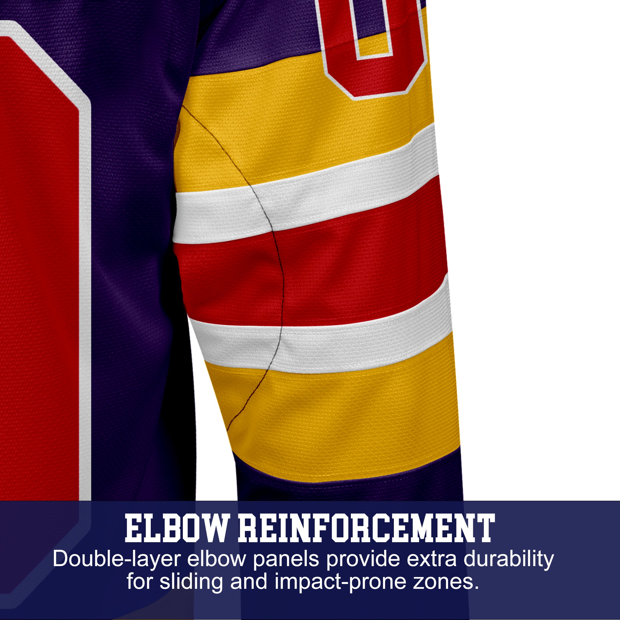 Custom Hockey Jersey Elite Pro EP-105 RoyalGoldWhiteRed