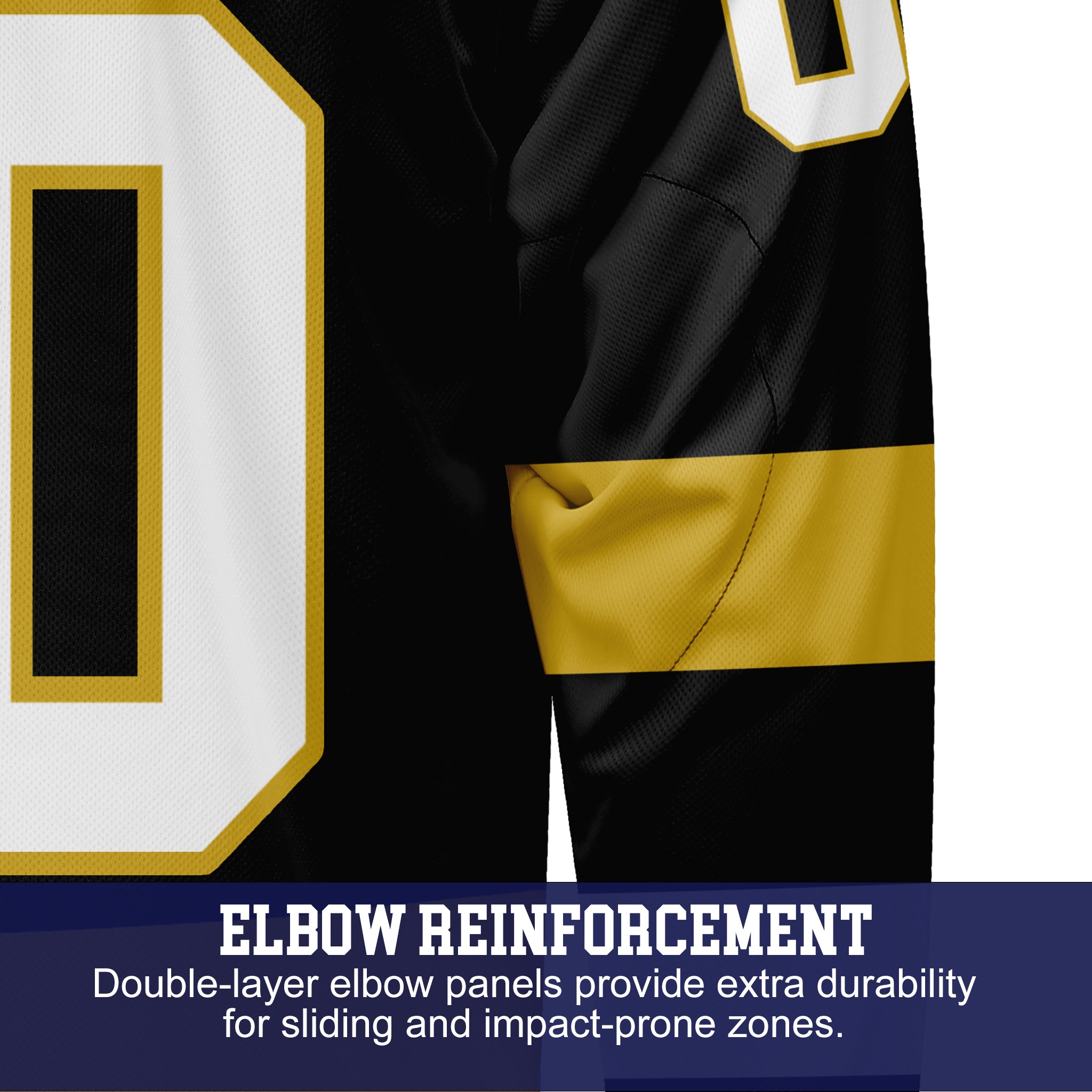 Custom Hockey Jersey Varsity Teamwear VT-208 BlackGoldWhite