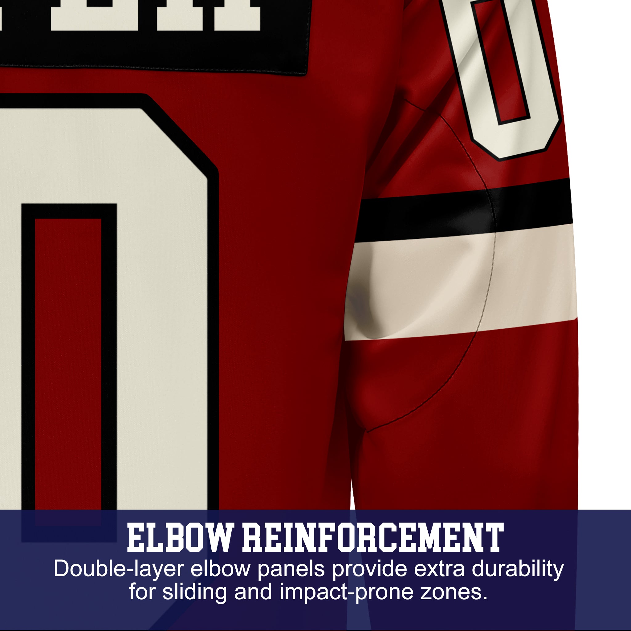 Custom Hockey Jersey Varsity Teamwear VT-302 RedSandBeigeBlack