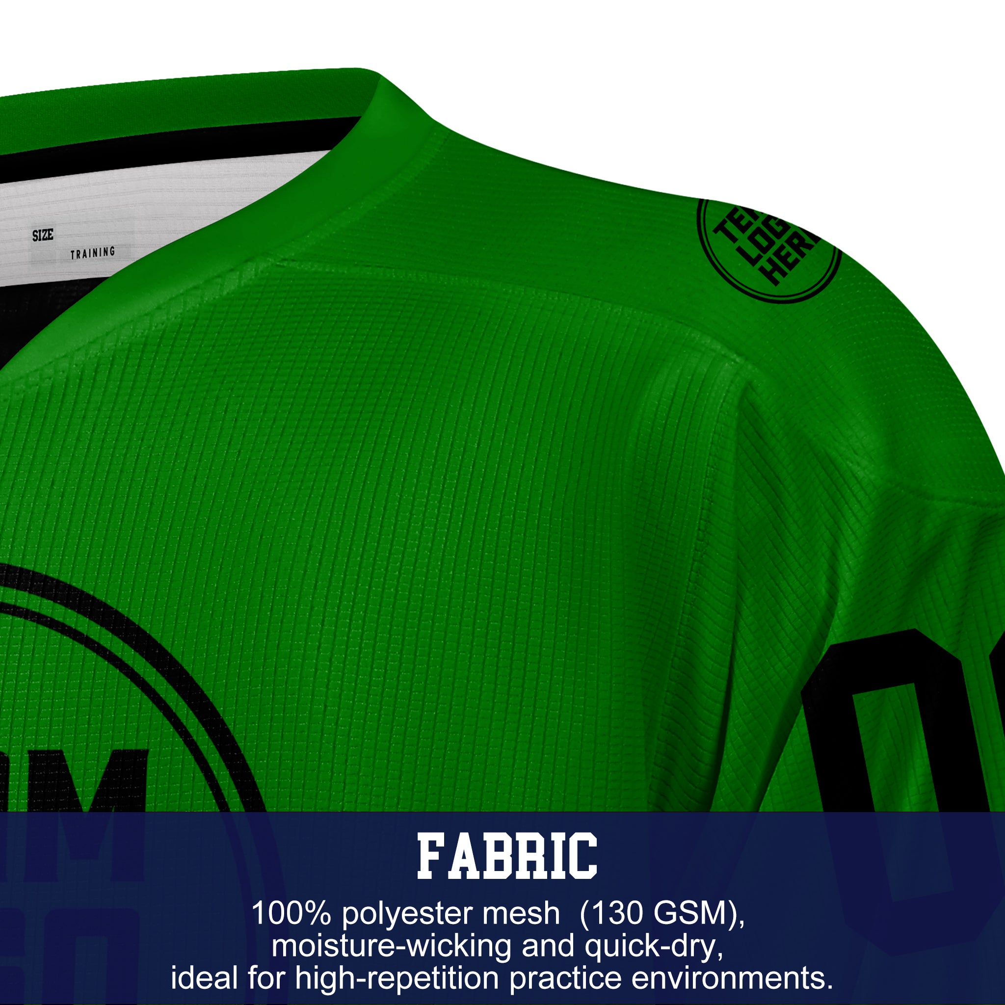 Custom Hockey Jersey Practice PSG-201 Gradient Fade Color GreenBlack