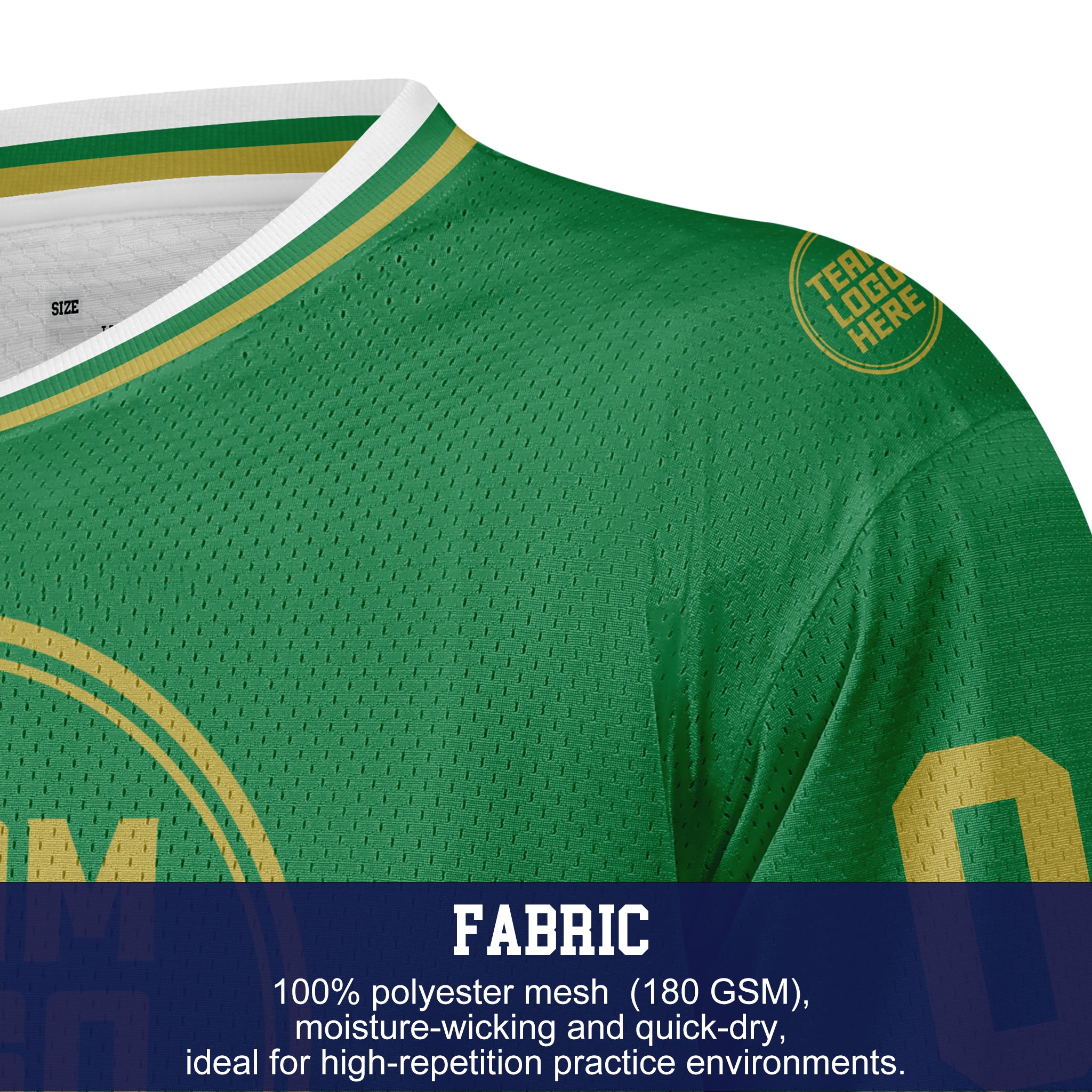 Custom Hockey Jersey Practice PS-103 ForestGold