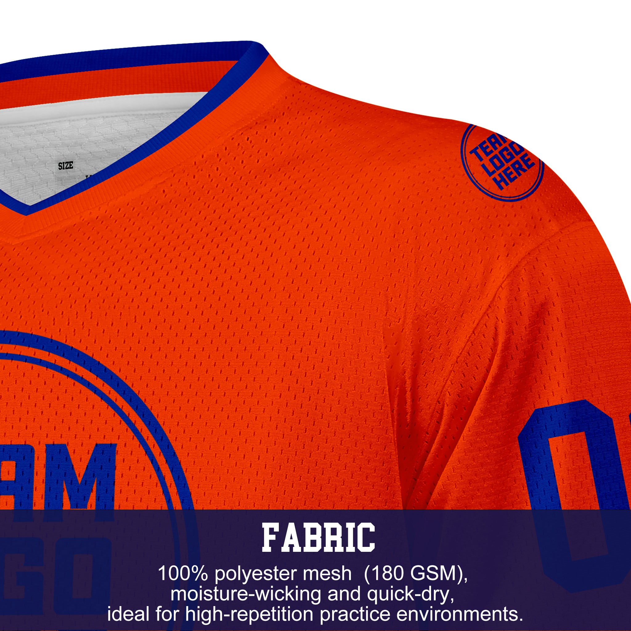 Custom Hockey Jersey Practice PS-101 OrangeRoyal