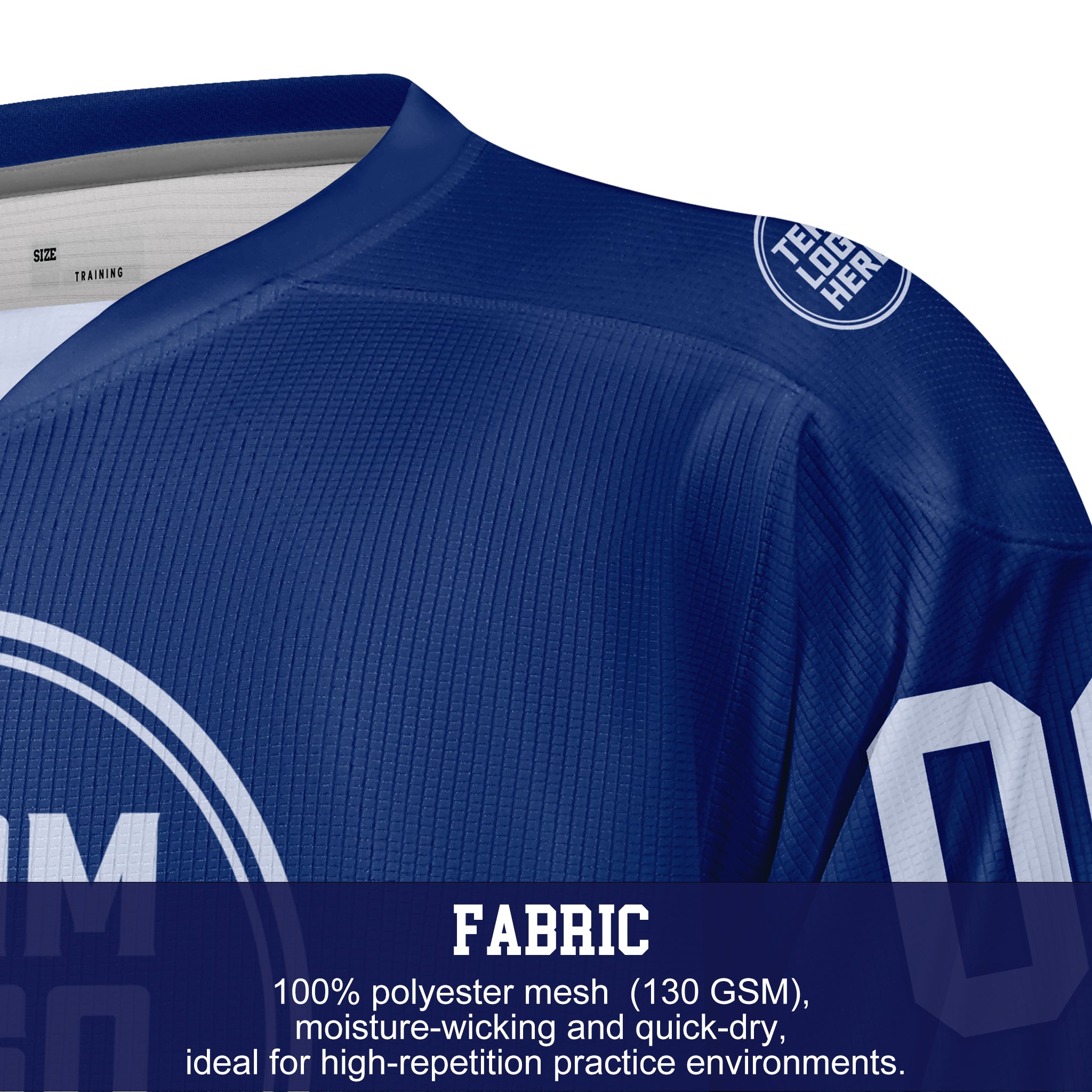 Custom Hockey Jersey Practice PSG-201 Gradient Fade Color RoyalWhite