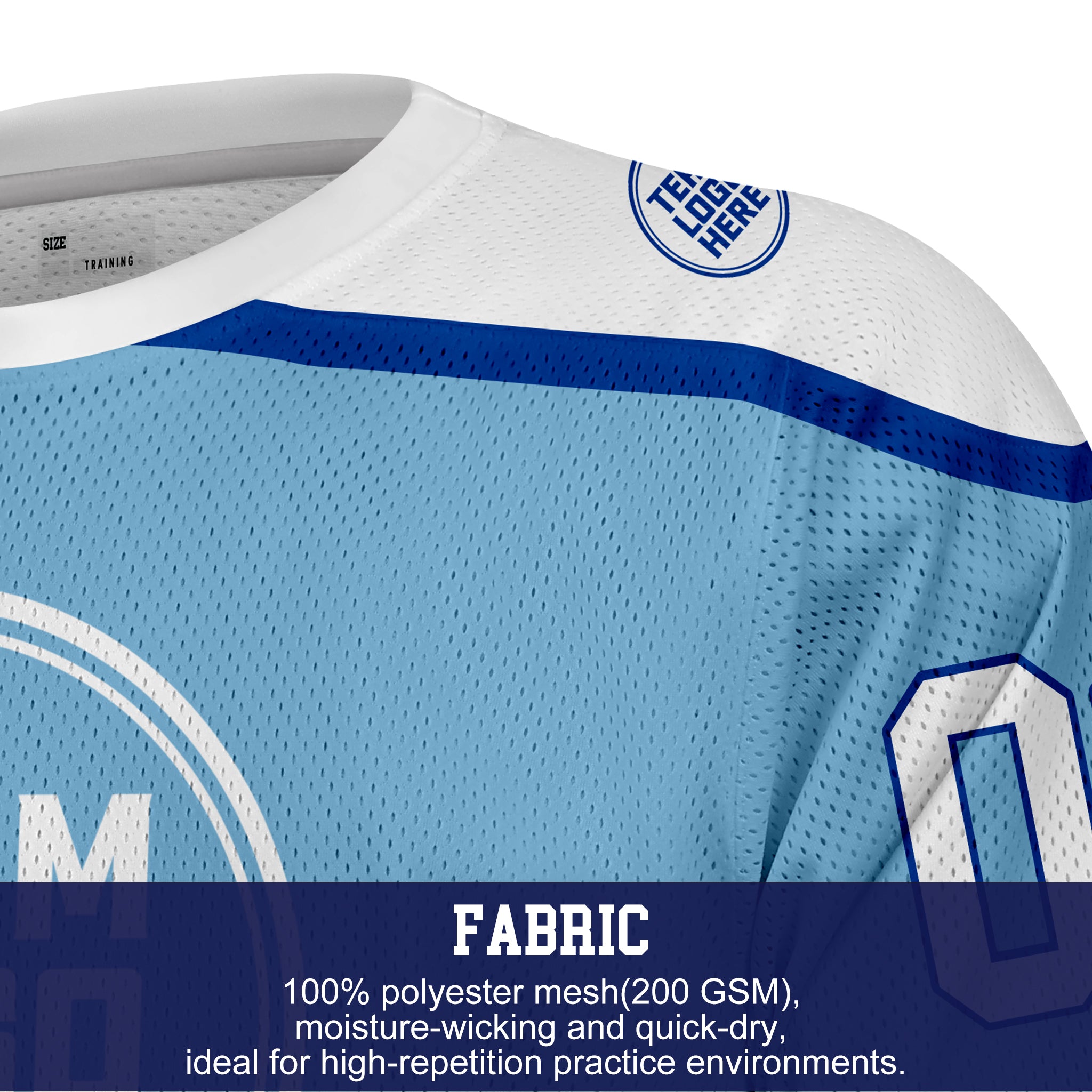 Custom Hockey Jersey Practice PS-301 IceWhiteRoyal