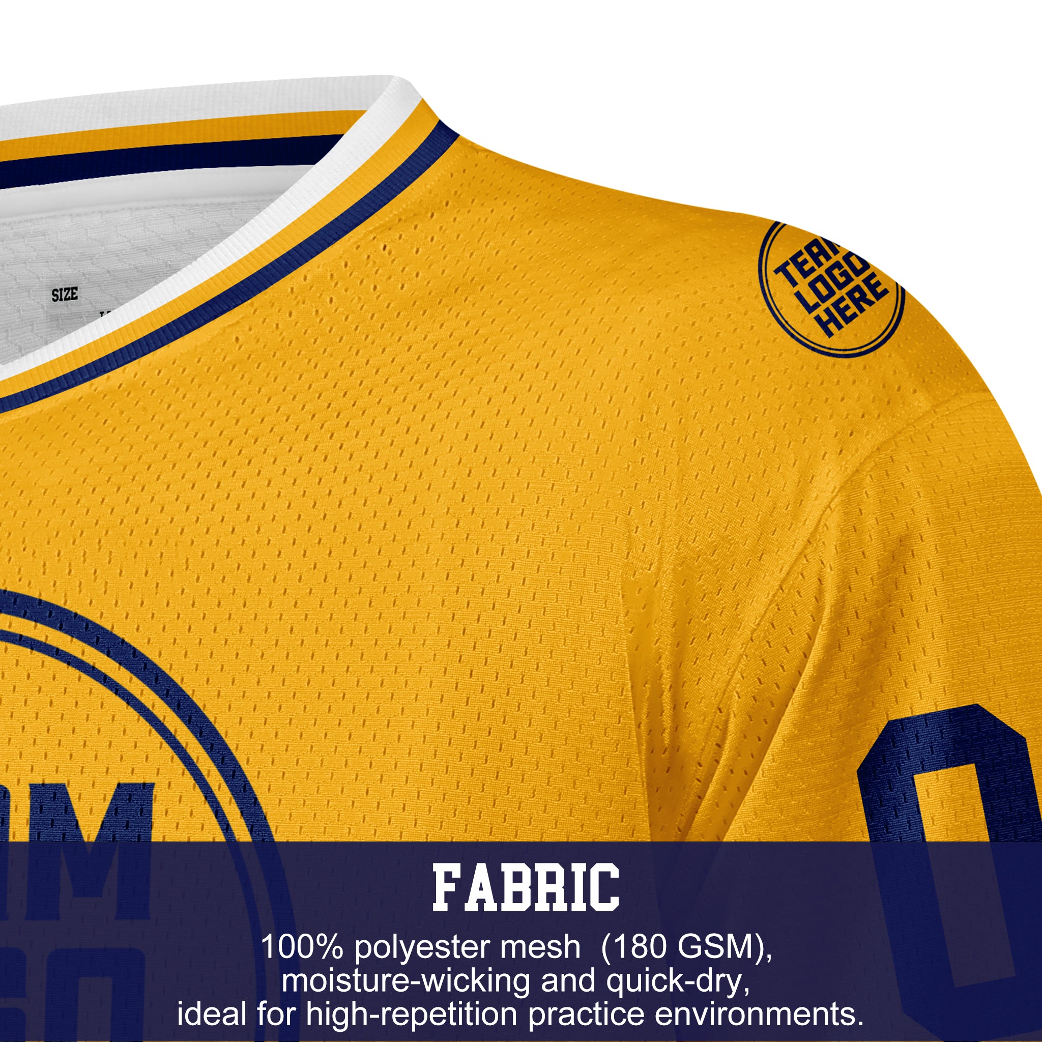 Custom Hockey Jersey Practice PS-103 GoldNavy (Sample)
