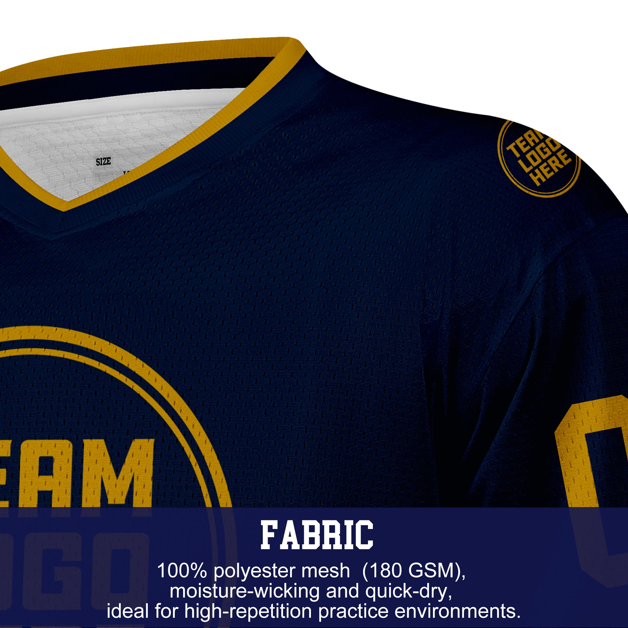 Custom Hockey Jersey Practice PS-101 NavyGold