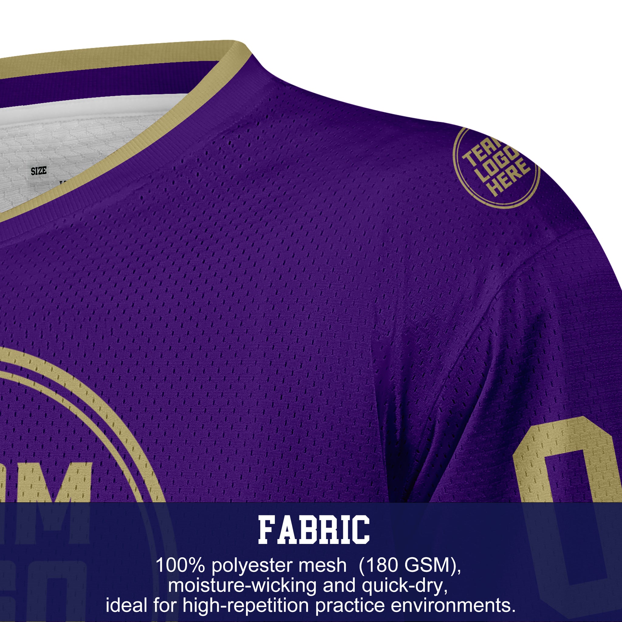 Custom Hockey Jersey Practice PS-101 PurpleGold