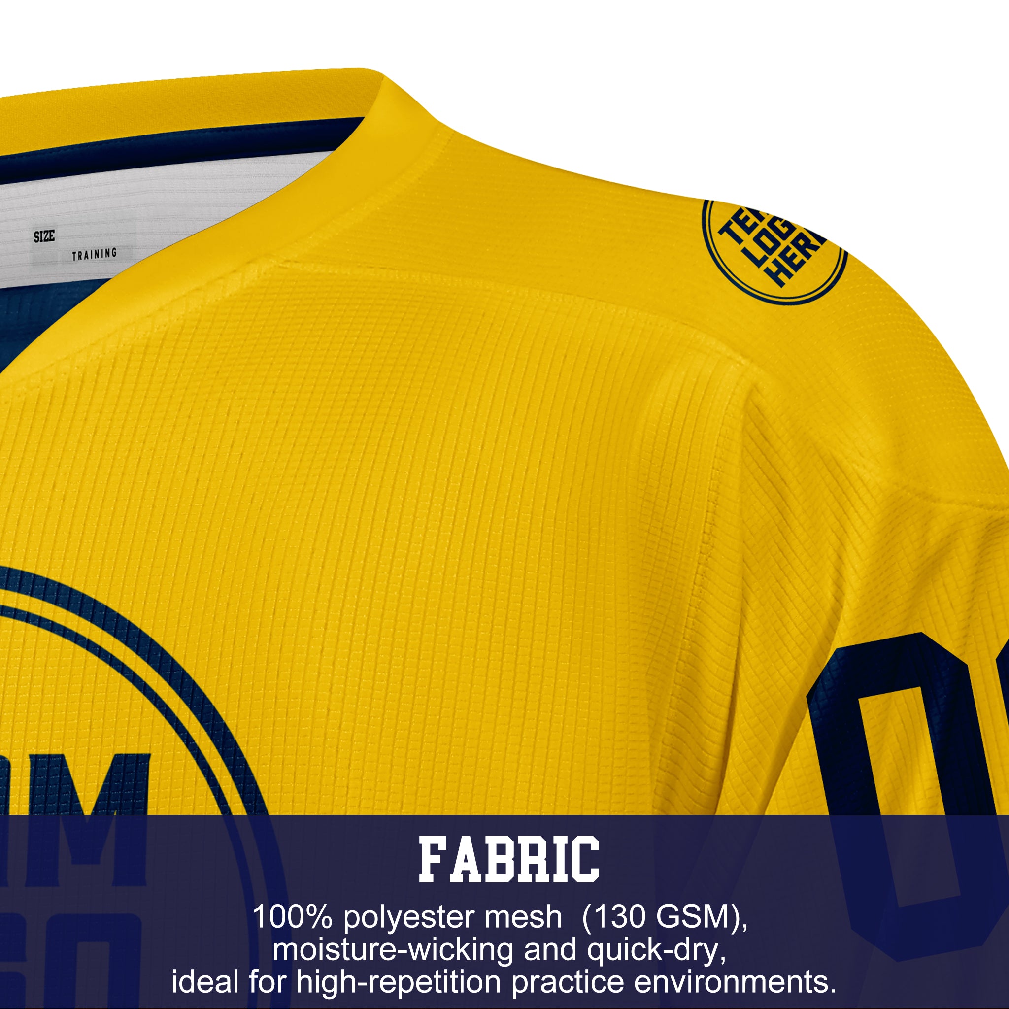 Custom Hockey Jersey Practice PSG-201 Gradient Fade Color GoldBlue