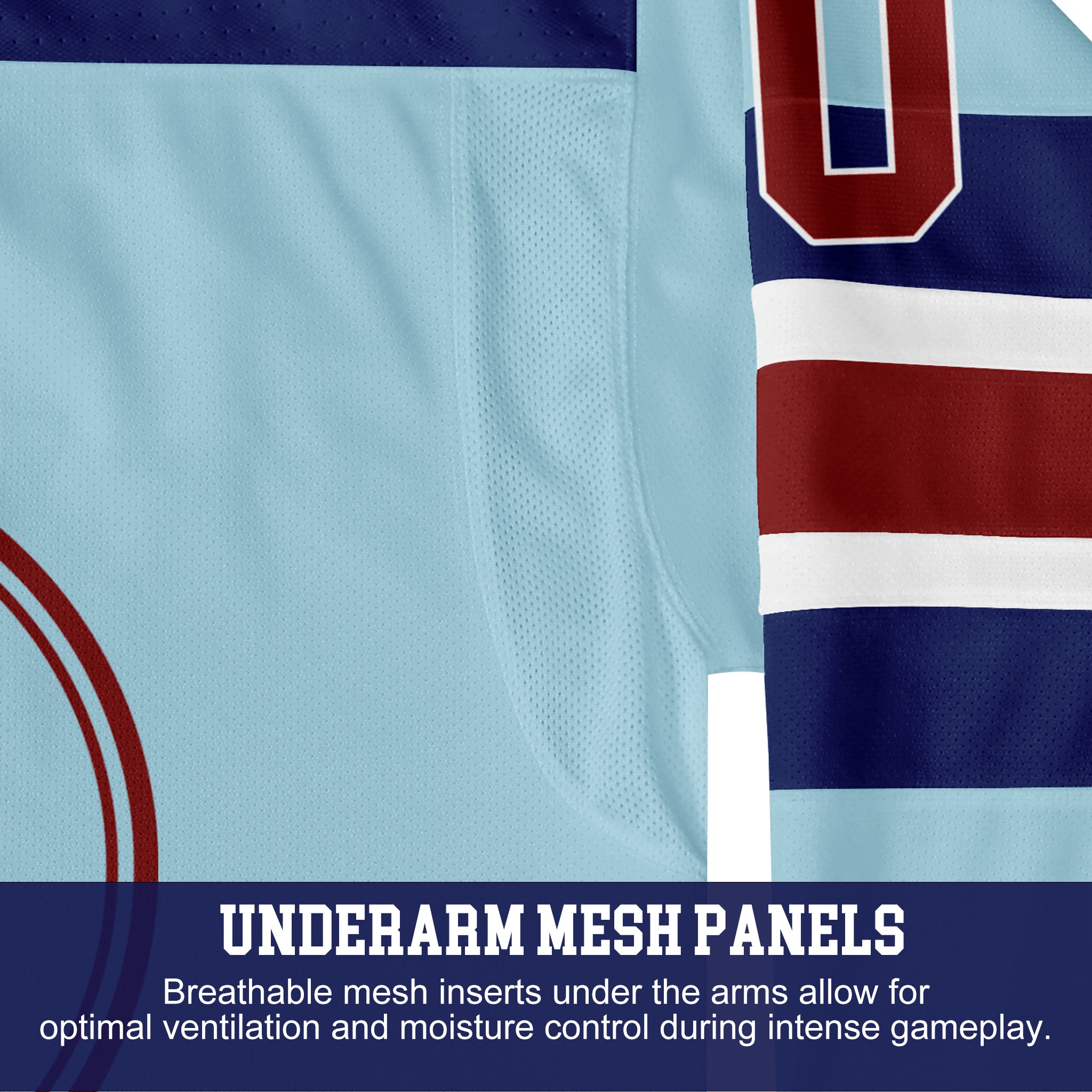 Custom Hockey Jersey Elite Pro EP-105 IceNavyWhiteRed