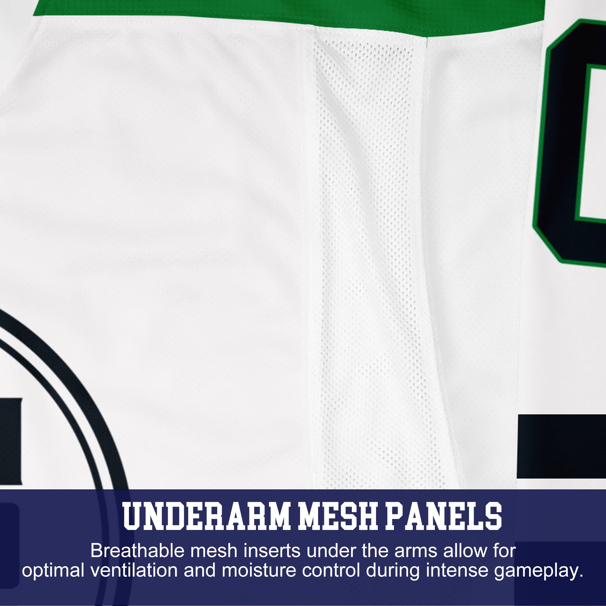 Custom Hockey Jersey Elite Pro EP-202 GreenWhiteBlack