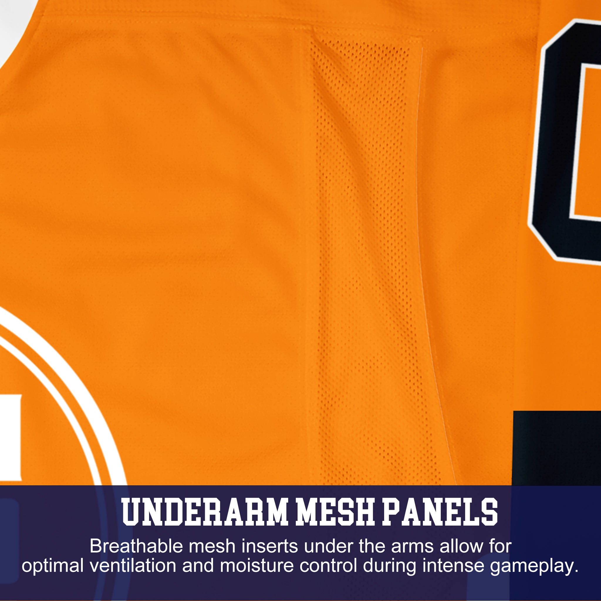 Custom Hockey Jersey Elite Pro EP-201 OrangeBlackWhite