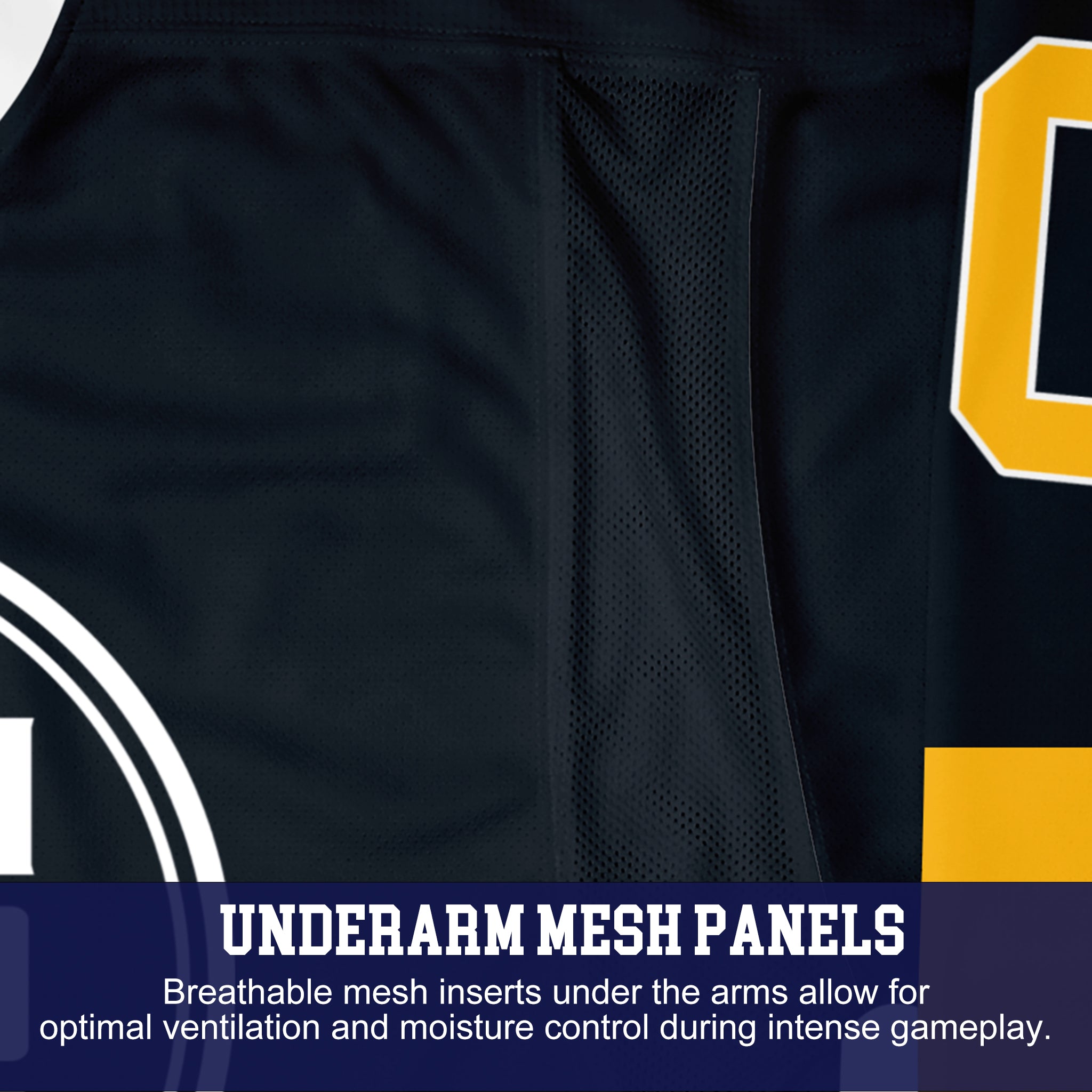 Custom Hockey Jersey Elite Pro EP-201 BlackGoldWhite