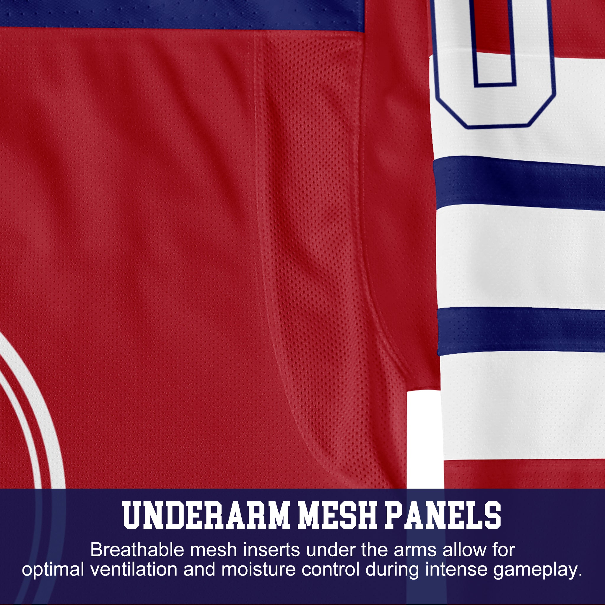 Custom Hockey Jersey Elite Pro EP-107 RedBlueWhite