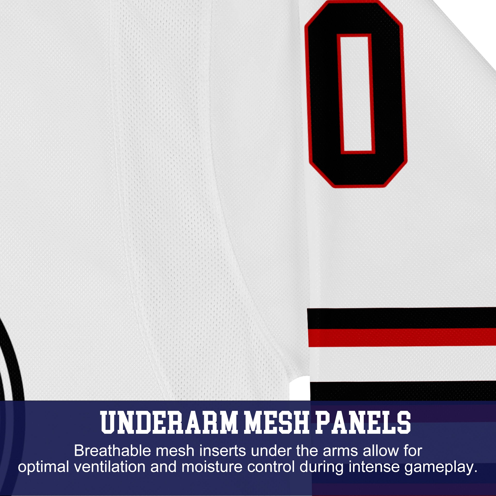 Custom Hockey Jersey Elite Pro EP-302 WhiteBlackRed