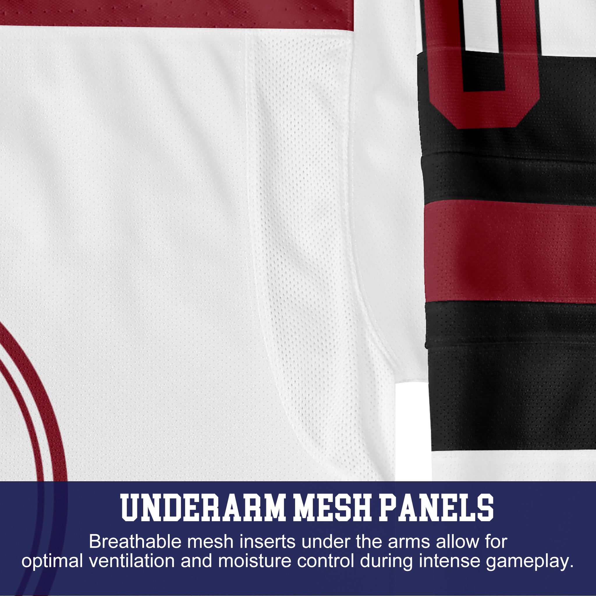Custom Hockey Jersey Elite Pro EP-104 WhiteBlackRed