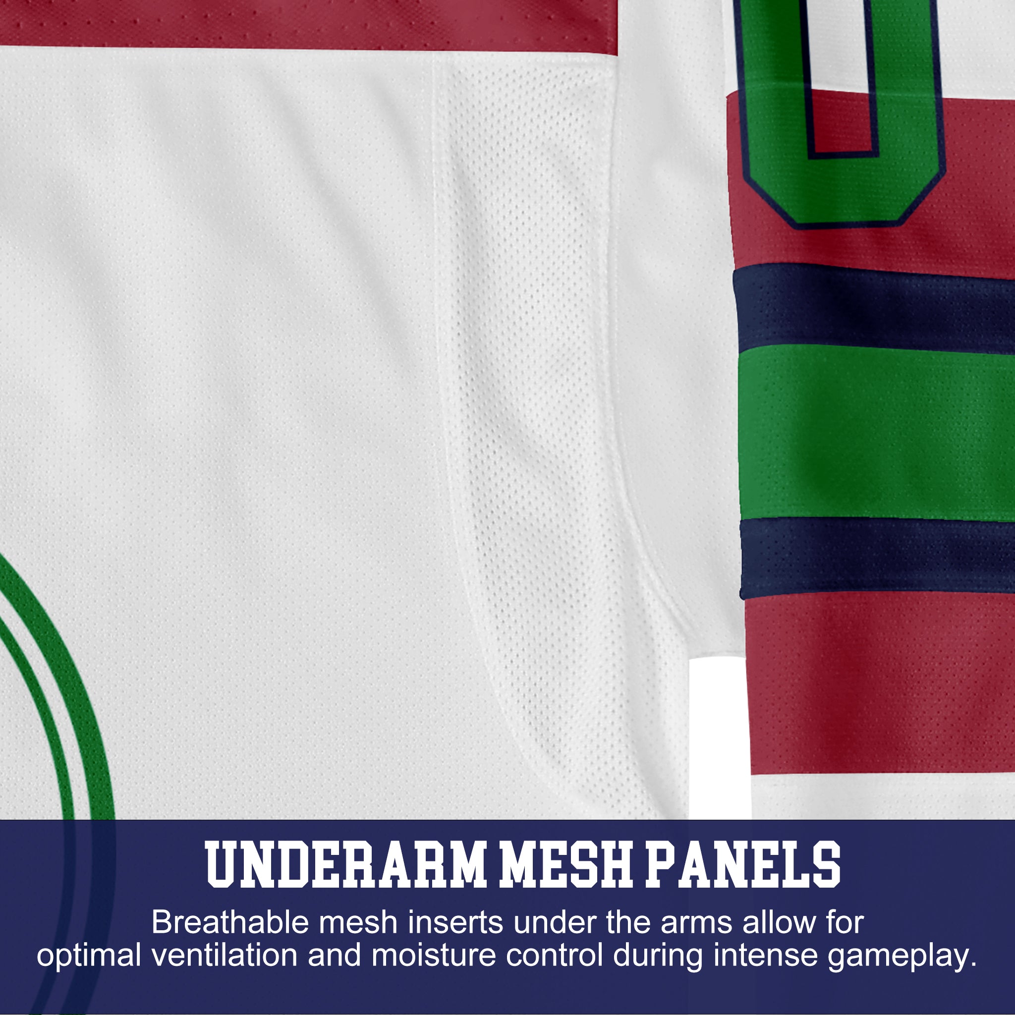 Custom Hockey Jersey Elite Pro EP-105 WhiteMaroonNavyGreen