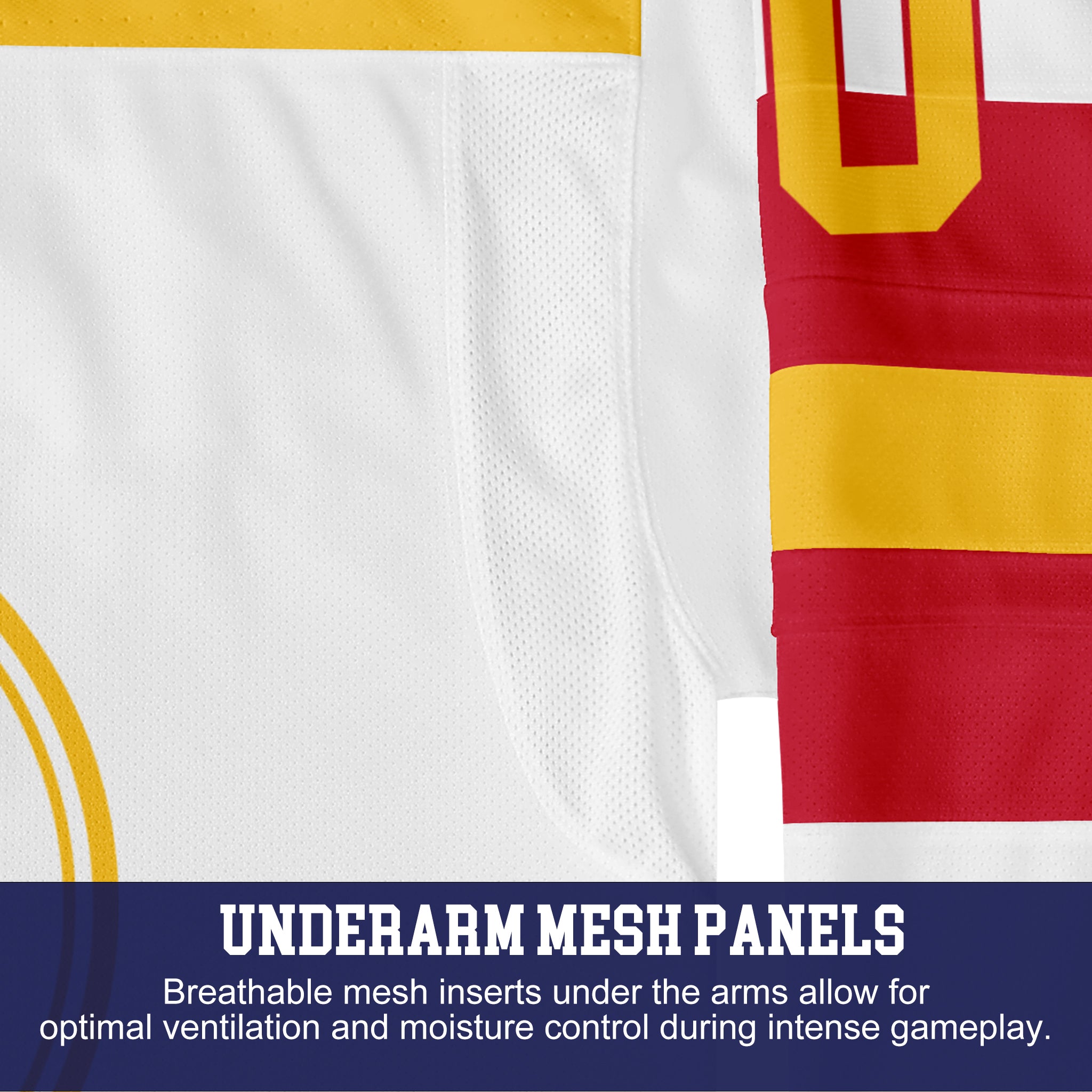 Custom Hockey Jersey Elite Pro EP-104 WhiteRedGold