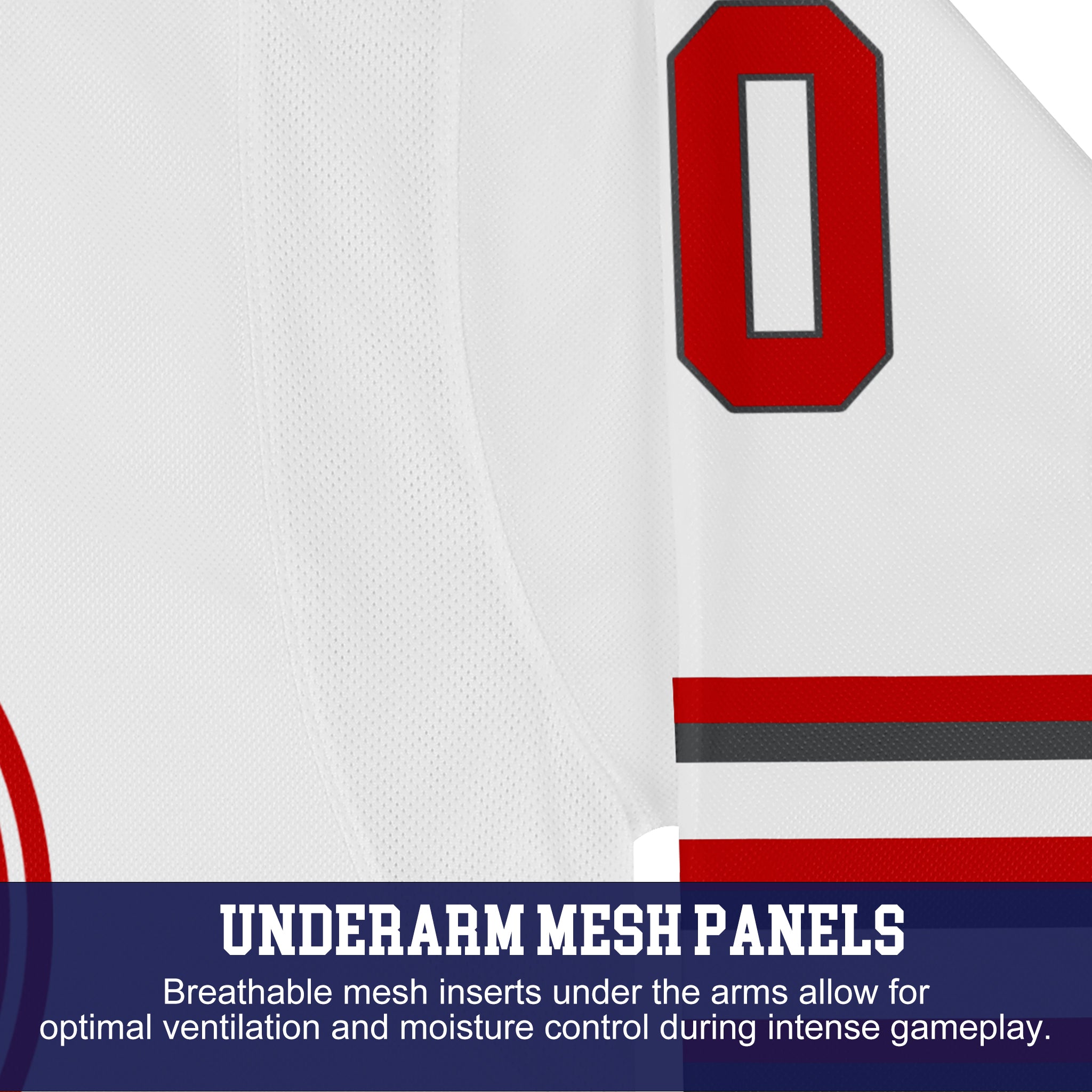 Custom Hockey Jersey Elite Pro EP-302 WhiteRedGray