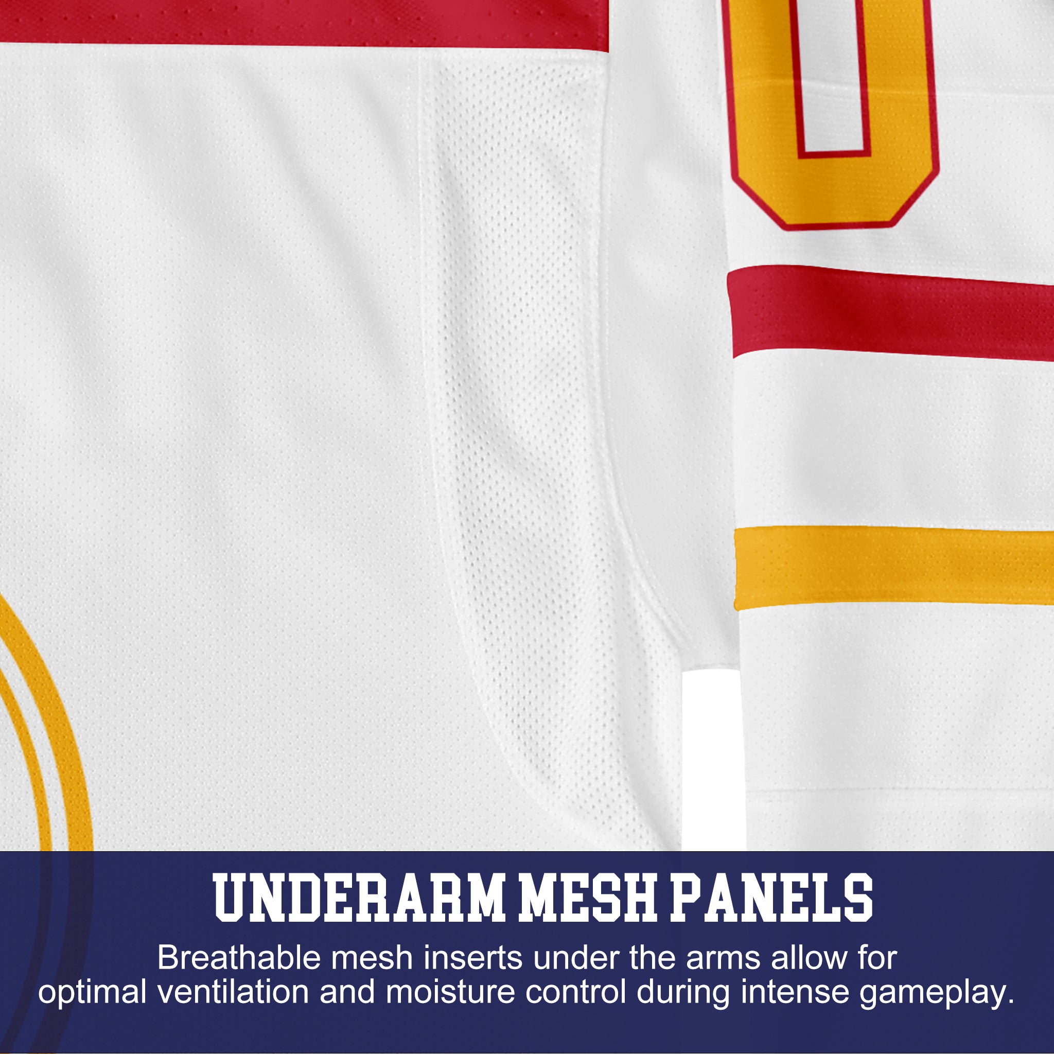 Custom Hockey Jersey Elite Pro EP-102 WhiteRedGold
