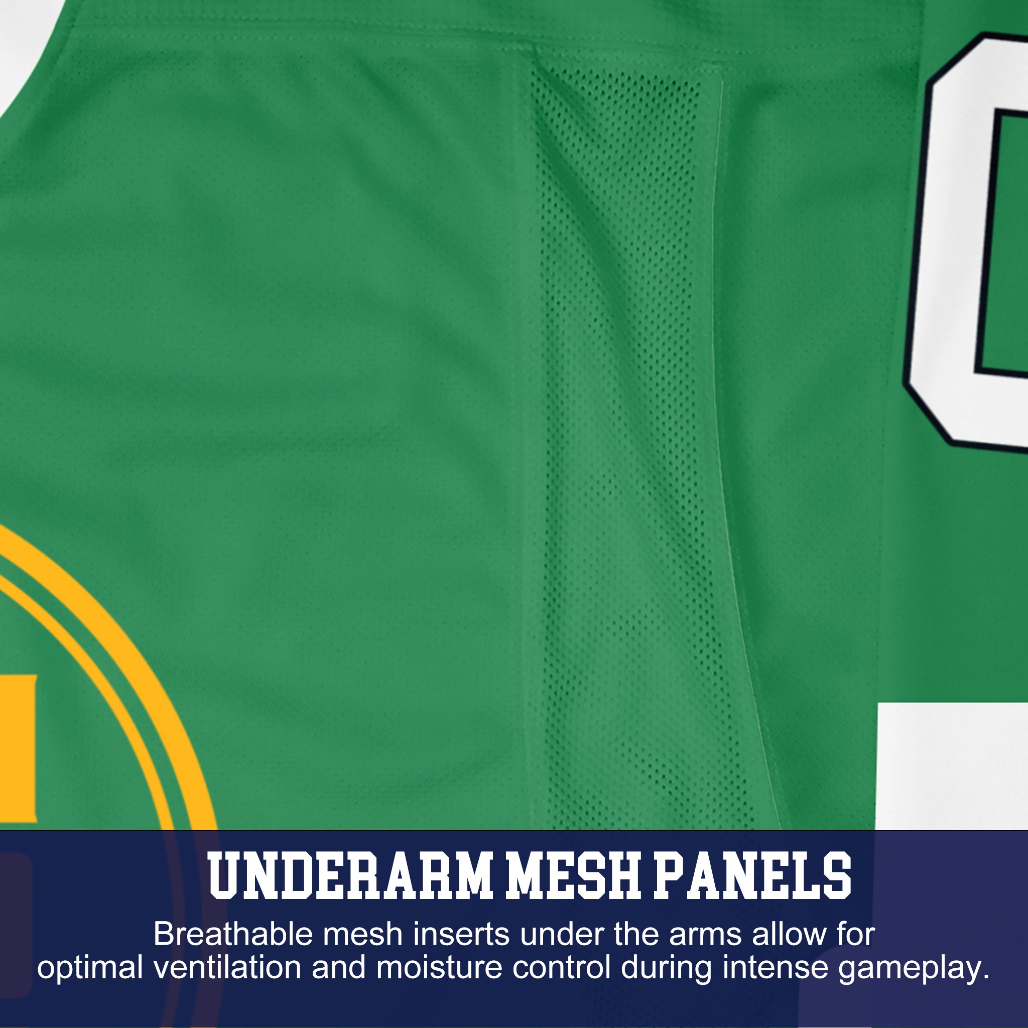 Custom Hockey Jersey Elite Pro EP-201 GreenWhiteGold