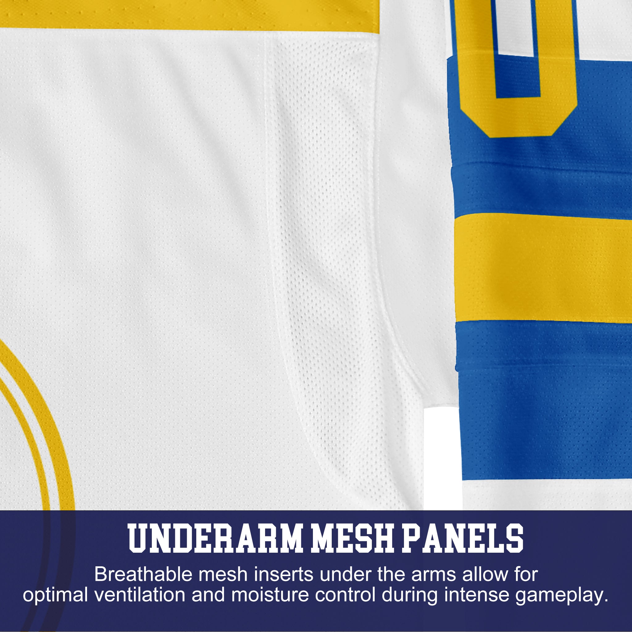 Custom Hockey Jersey Elite Pro EP-104 WhiteRoyalYellow