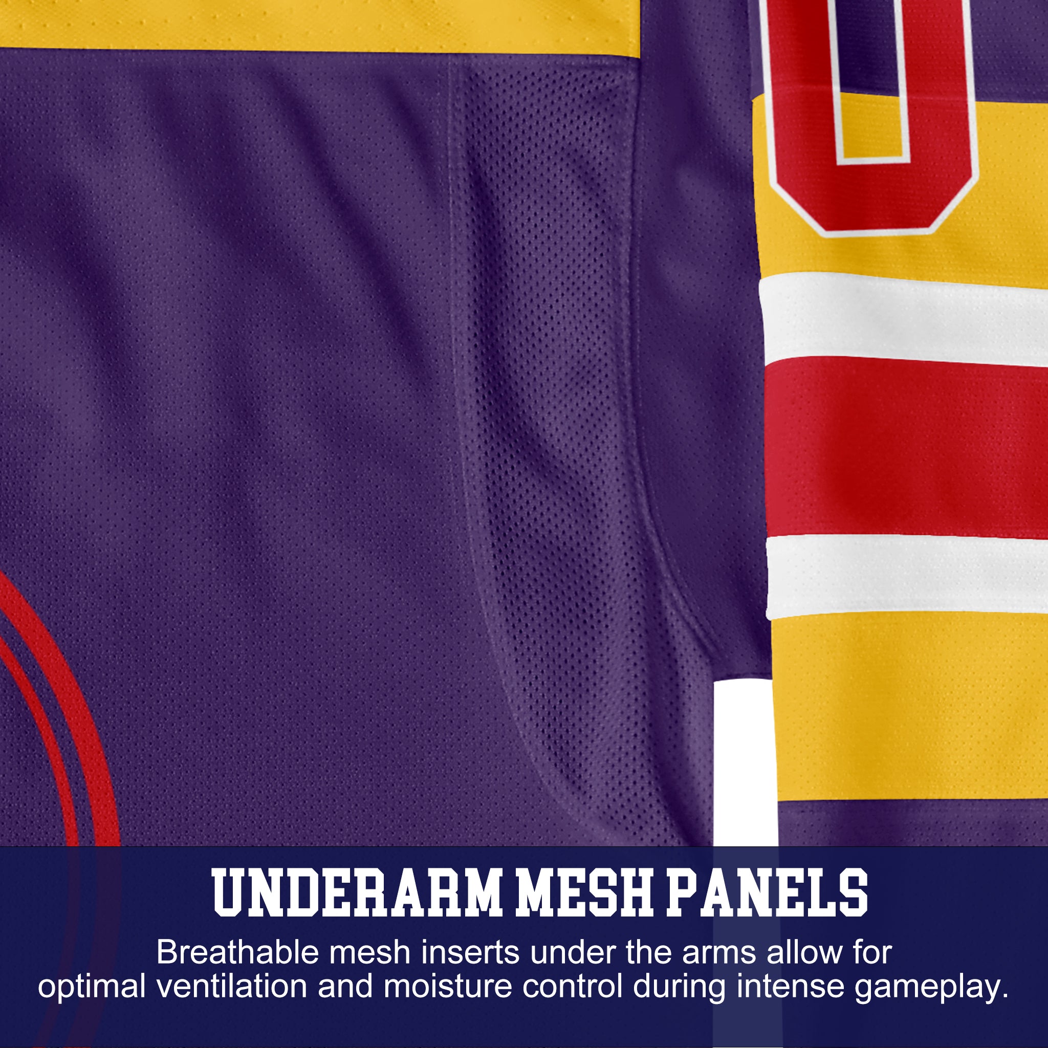 Custom Hockey Jersey Elite Pro EP-105 RoyalGoldWhiteRed