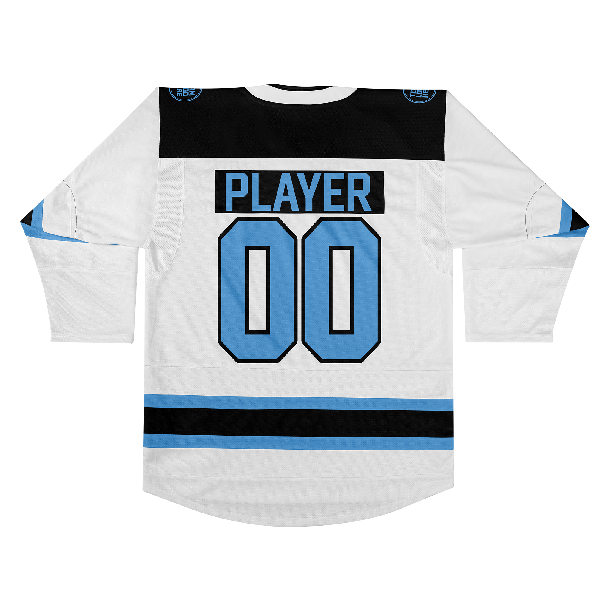 Custom Hockey Jersey Elite Pro EP-101 WhiteBlueBlack