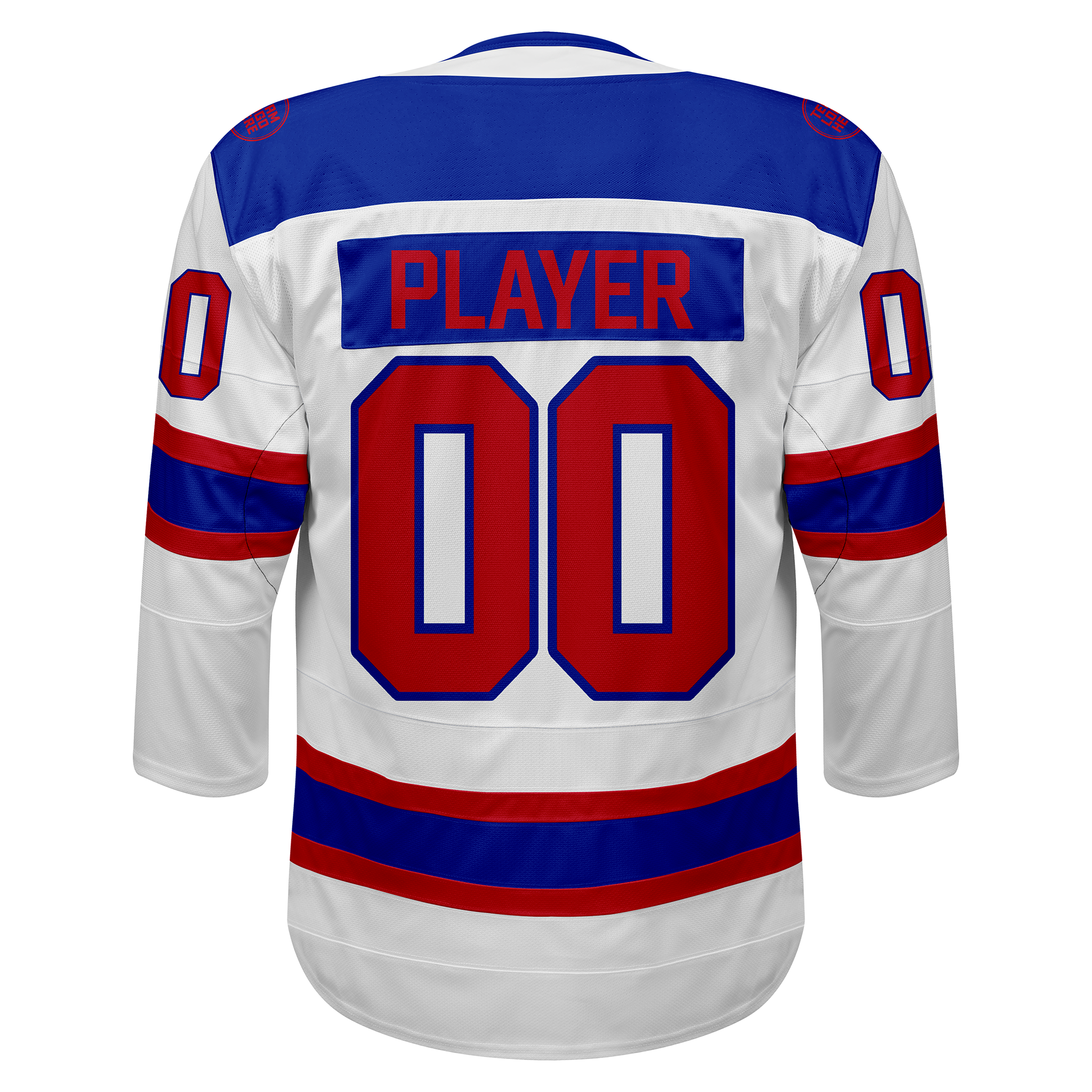 Custom Hockey Jersey Elite Pro EP-101 WhiteRedBlue