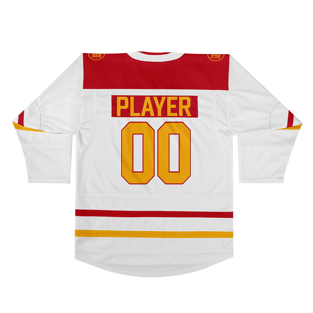 Custom Hockey Jersey Elite Pro EP-102 WhiteRedGold