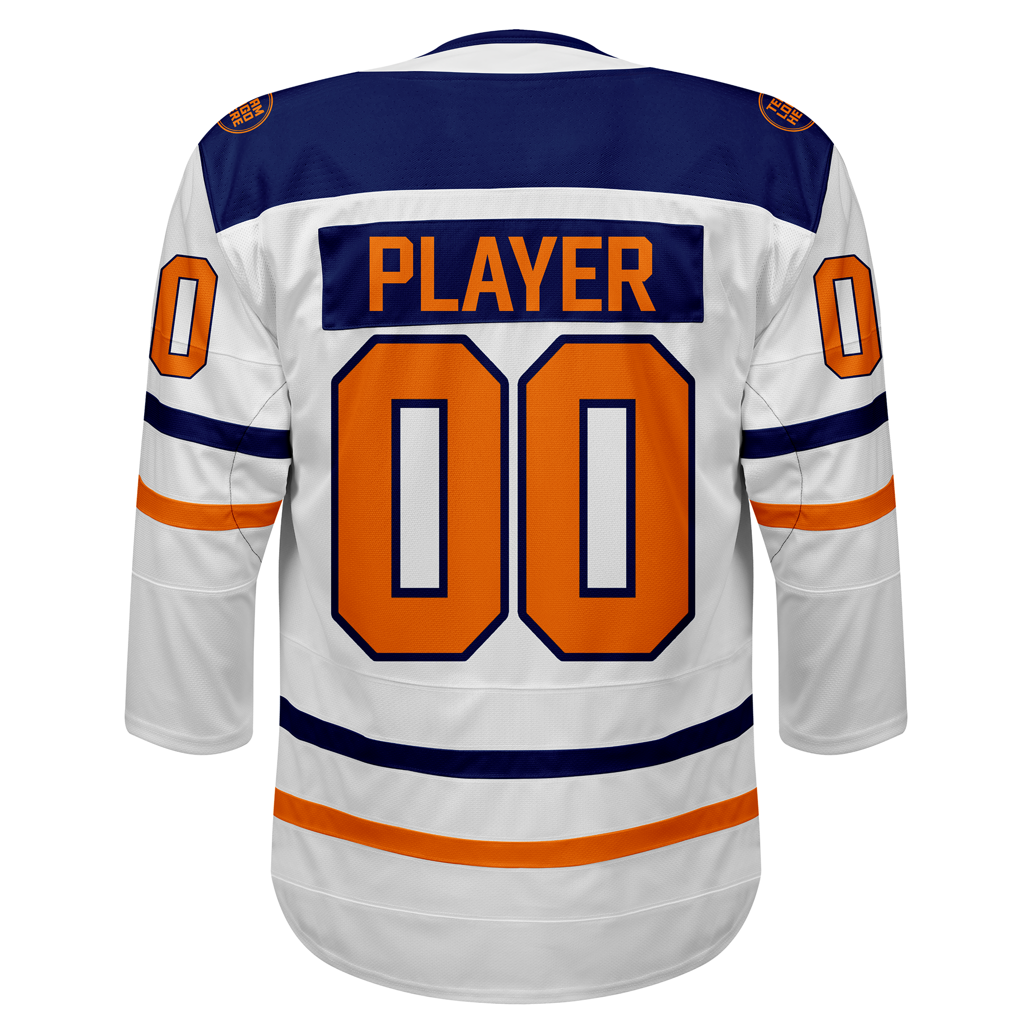 Custom Hockey Jersey Elite Pro EP-102 WhiteNavyOrange