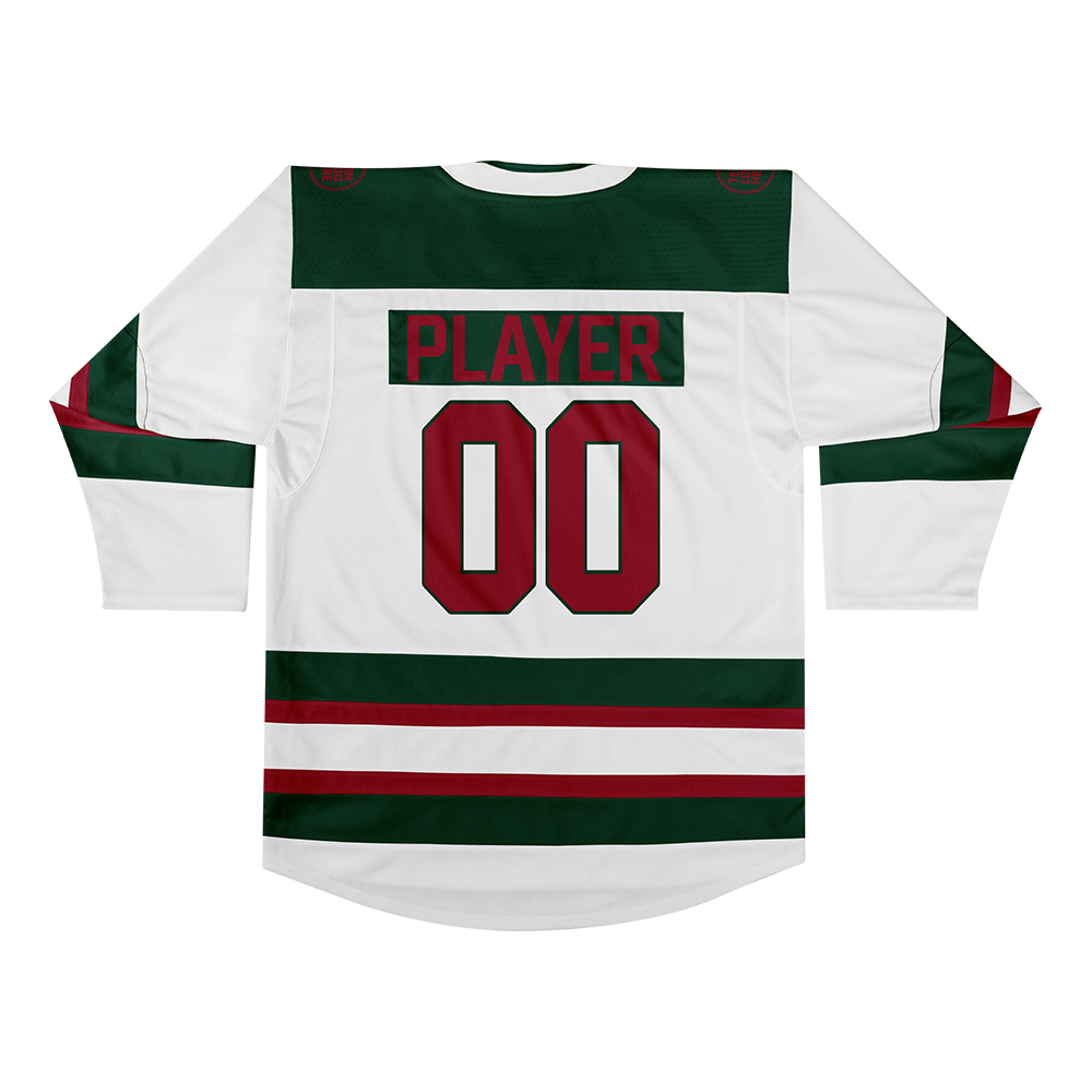 Custom Hockey Jersey Elite Pro EP-103 WhiteGreenRed