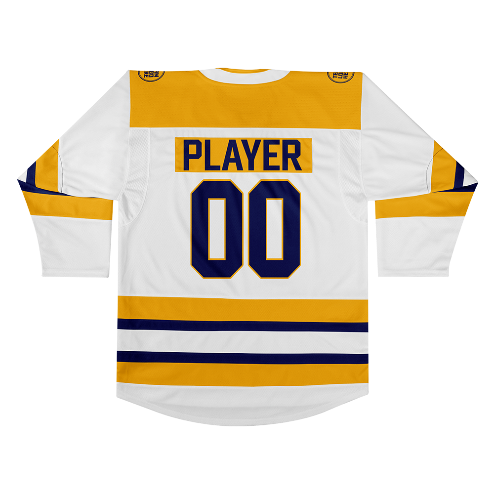 Custom Hockey Jersey Elite Pro EP-103 WhiteGoldNavy