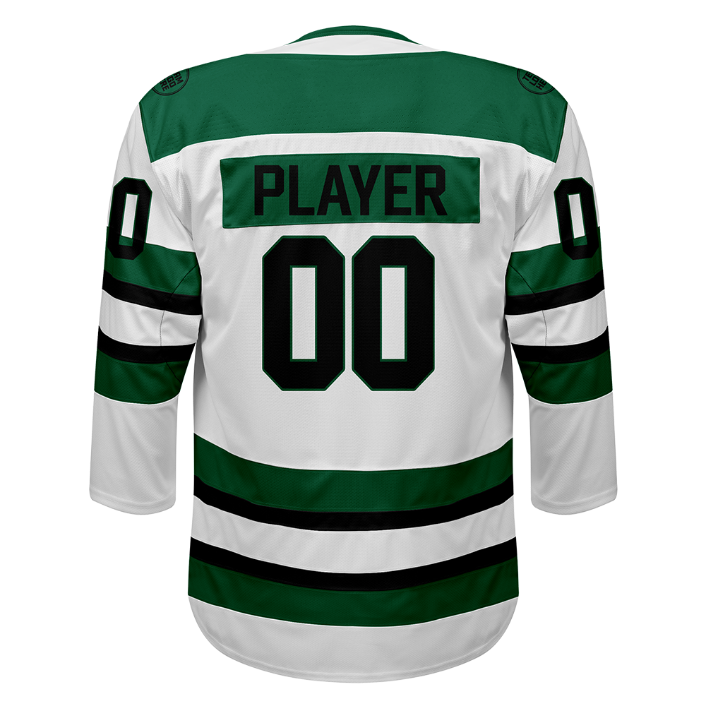 Custom Hockey Jersey Elite Pro EP-103 WhiteGreenBlack