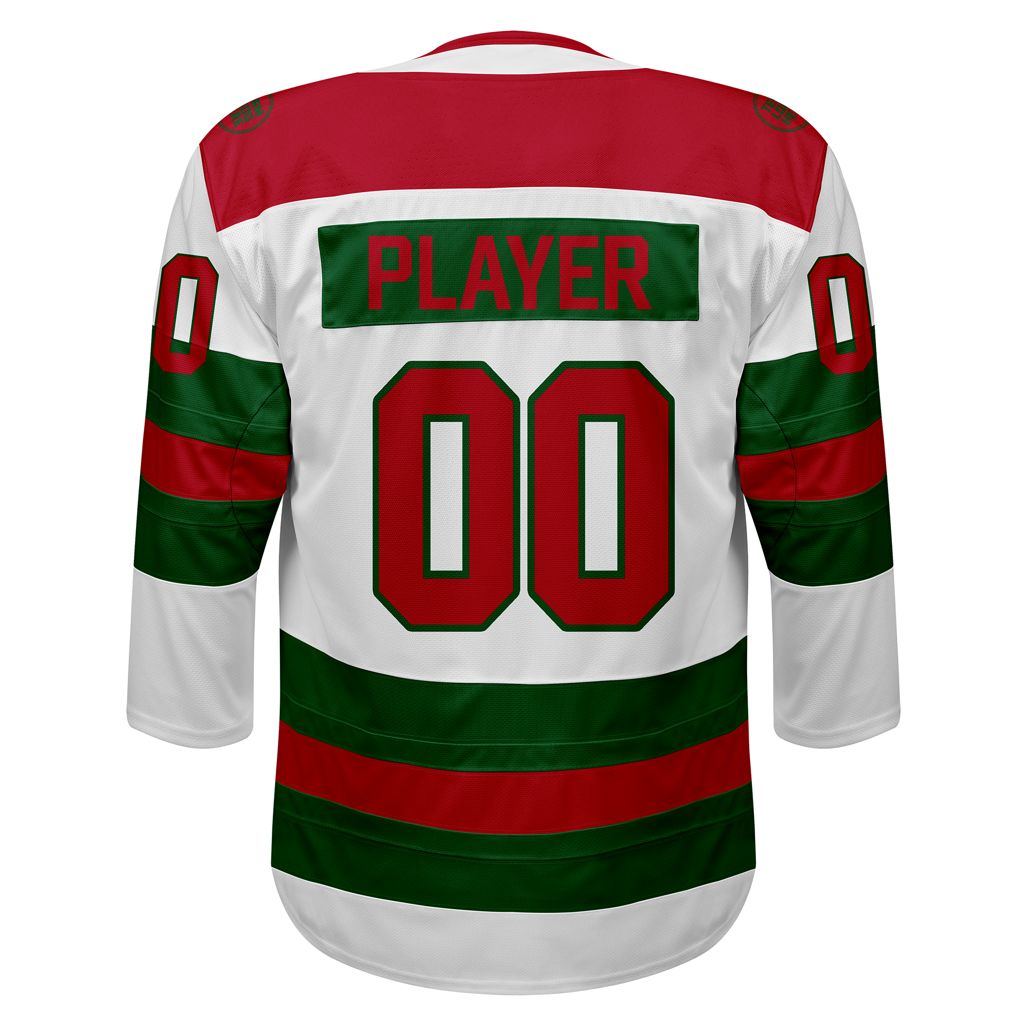Custom Hockey Jersey Elite Pro EP-104 WhiteGreenRed