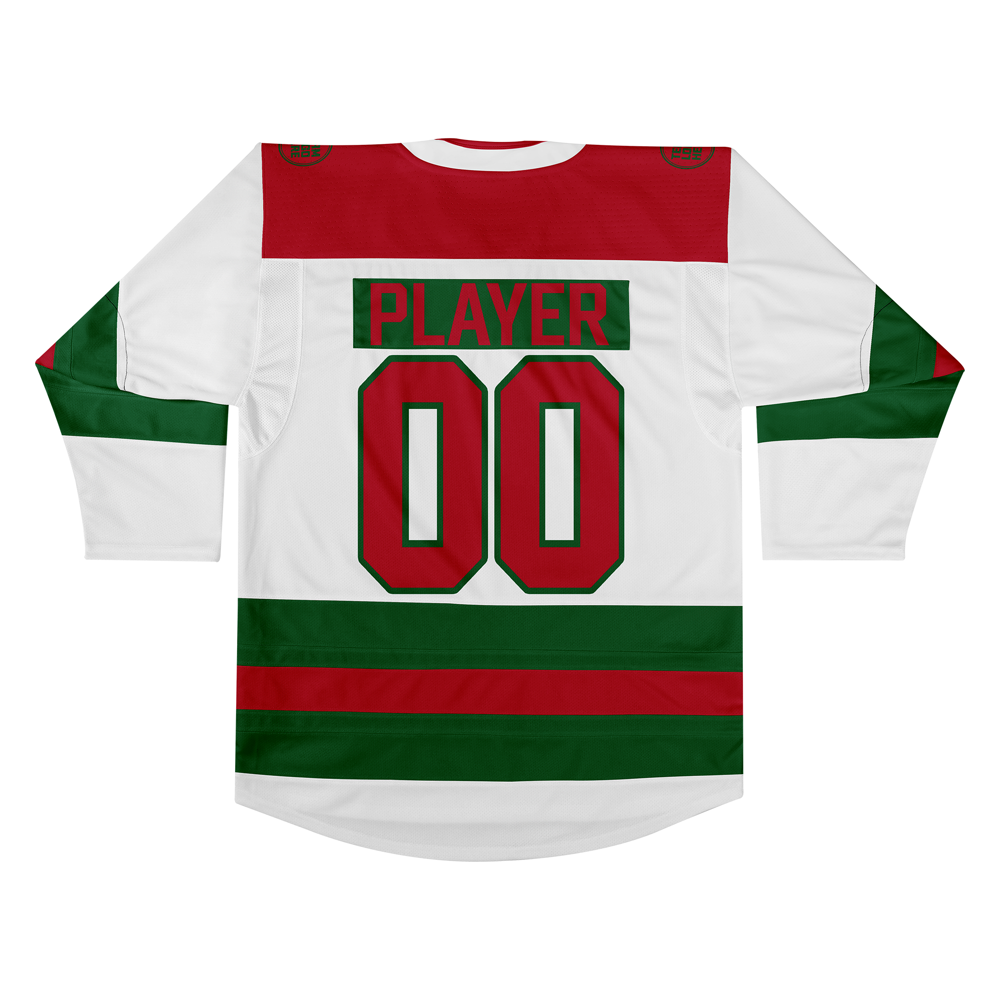 Custom Hockey Jersey Elite Pro EP-104 WhiteGreenRed