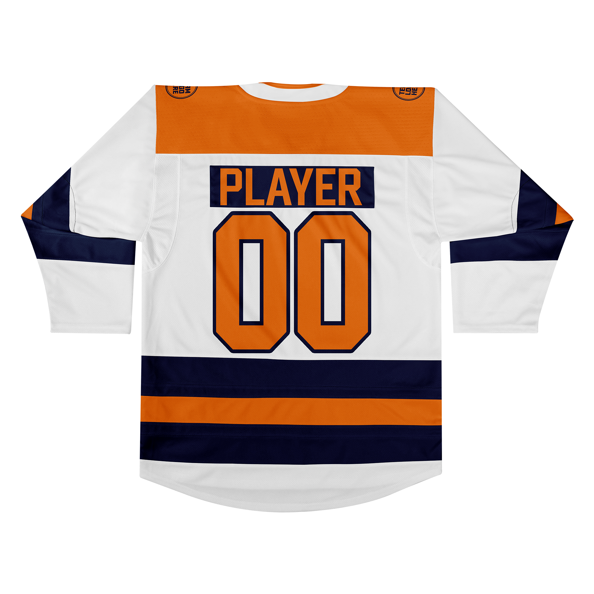 Custom Hockey Jersey Elite Pro EP-104 WhiteNavyOrange