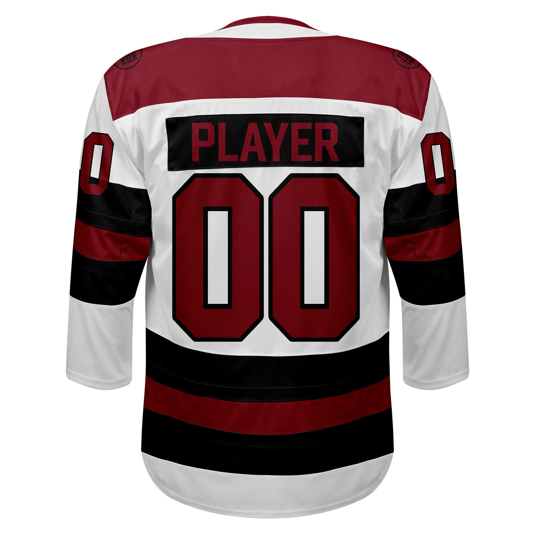 Custom Hockey Jersey Elite Pro EP-104 WhiteBlackRed