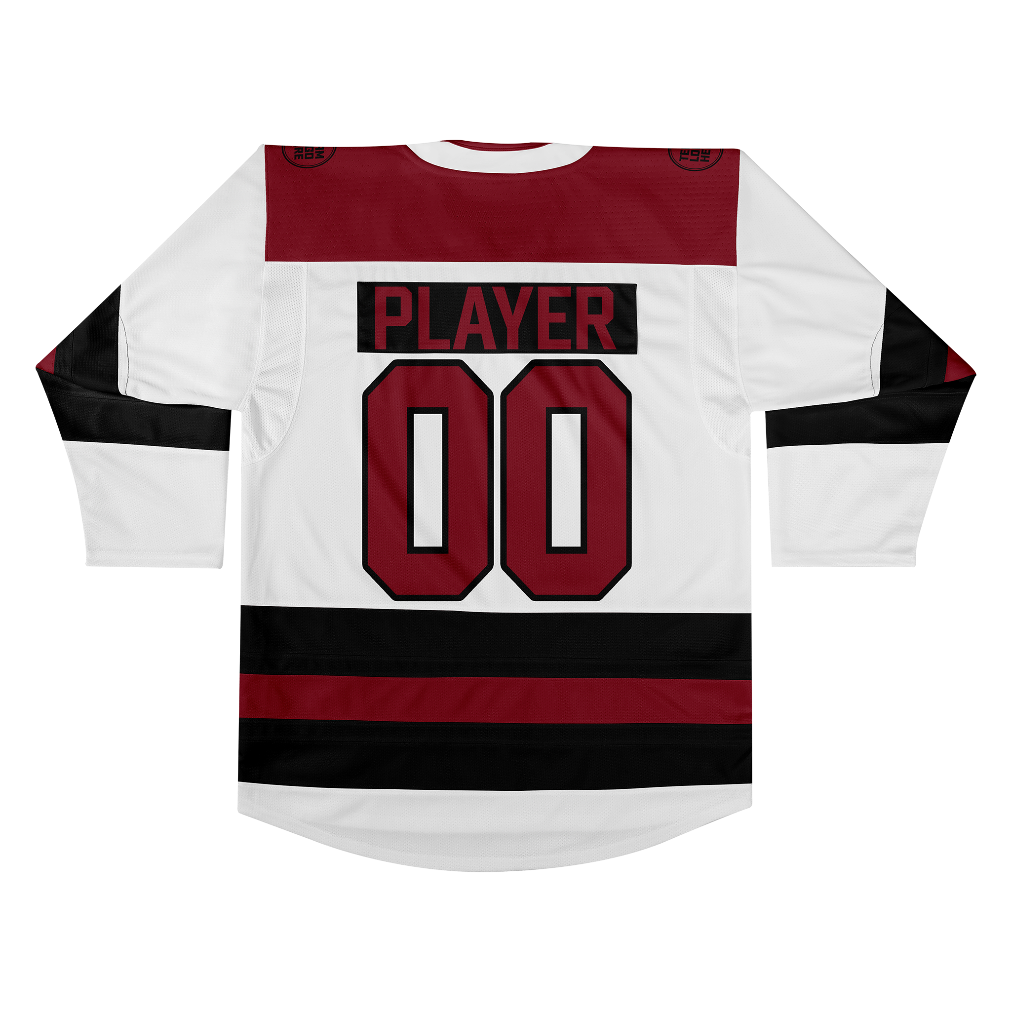 Custom Hockey Jersey Elite Pro EP-104 WhiteBlackRed