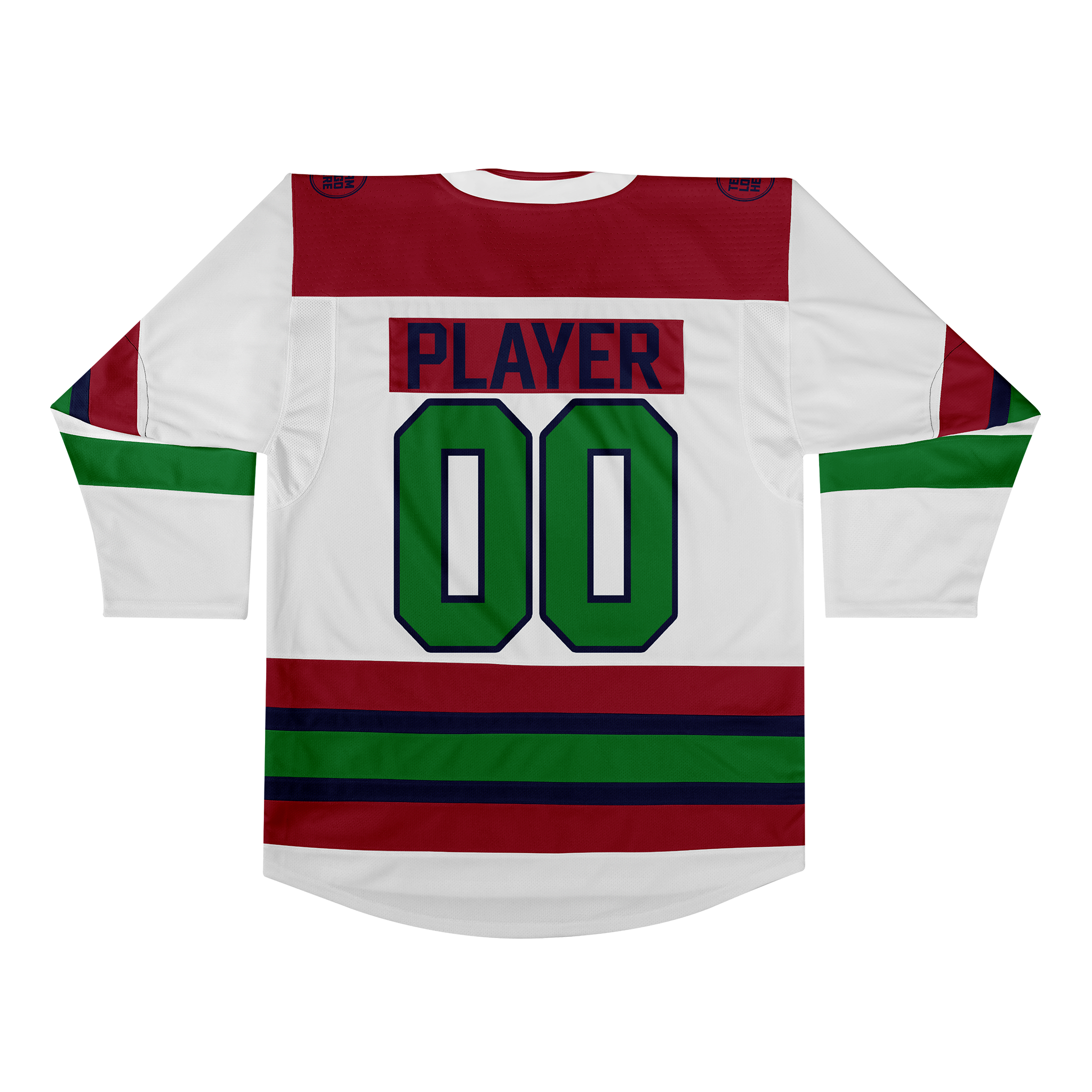 Custom Hockey Jersey Elite Pro EP-105 WhiteMaroonNavyGreen