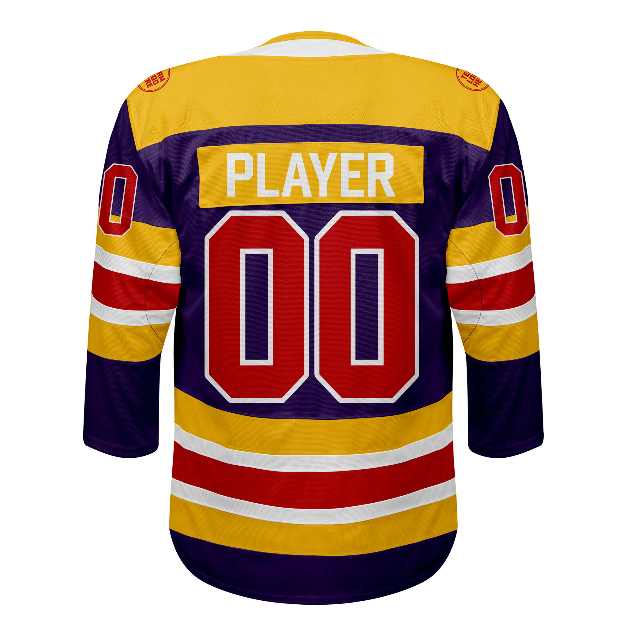 Custom Hockey Jersey Elite Pro EP-105 RoyalGoldWhiteRed