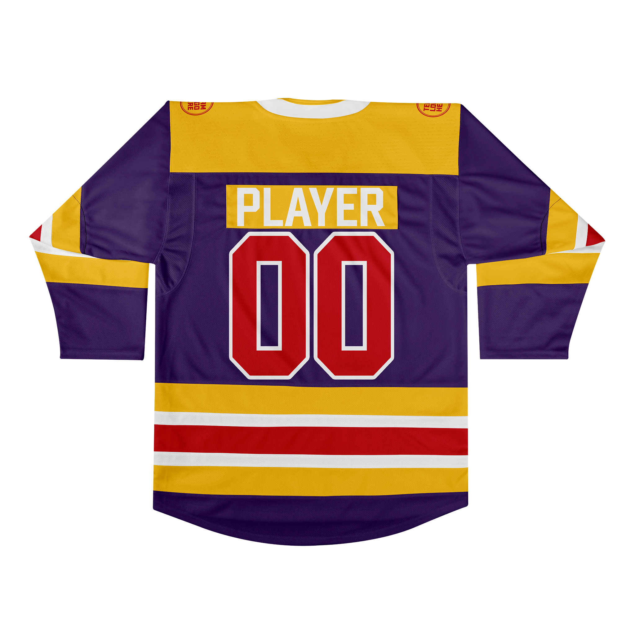 Custom Hockey Jersey Elite Pro EP-105 RoyalGoldWhiteRed