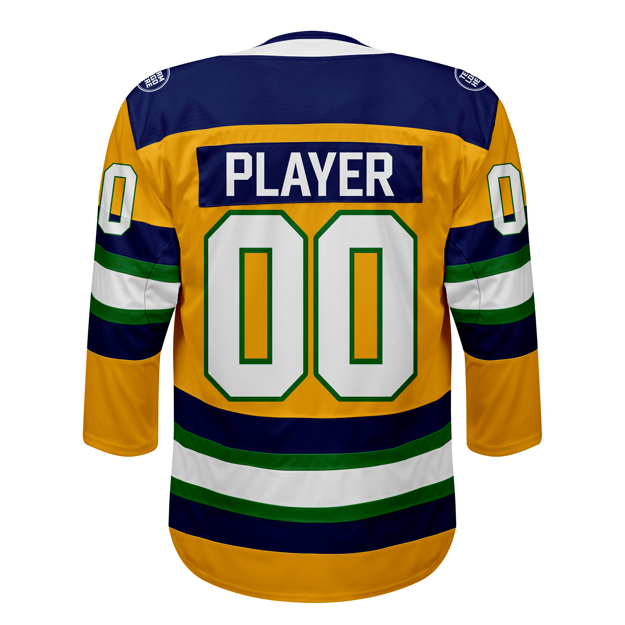 Custom Hockey Jersey Elite Pro EP-105 GoldNavyGreenWhite