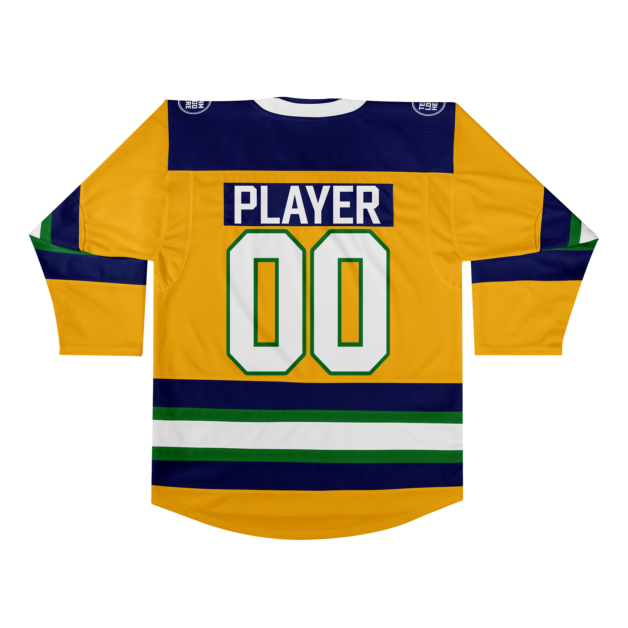 Custom Hockey Jersey Elite Pro EP-105 GoldNavyGreenWhite