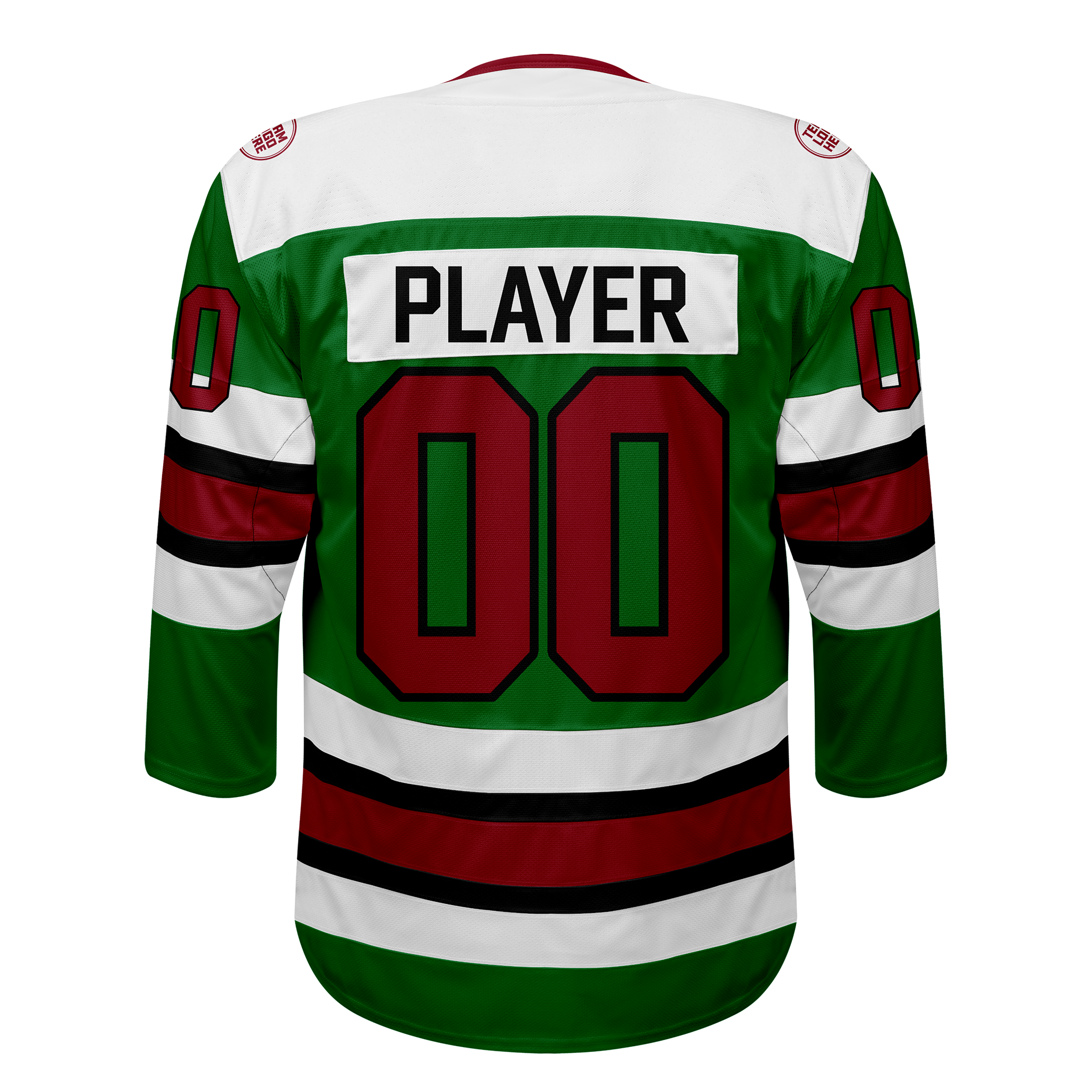 Custom Hockey Jersey Elite Pro EP-105 GreenWhiteBlackMaroon