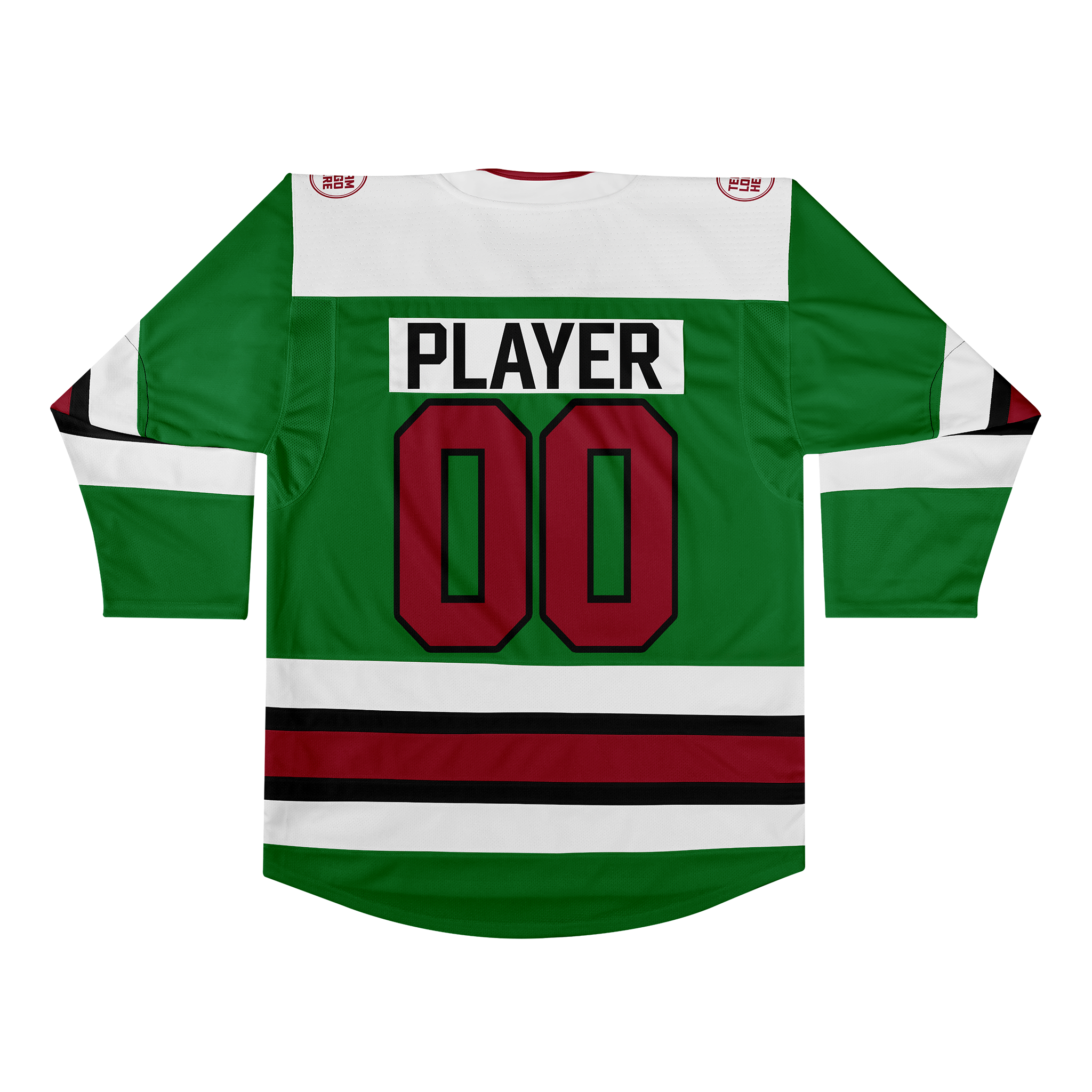 Custom Hockey Jersey Elite Pro EP-105 GreenWhiteBlackMaroon