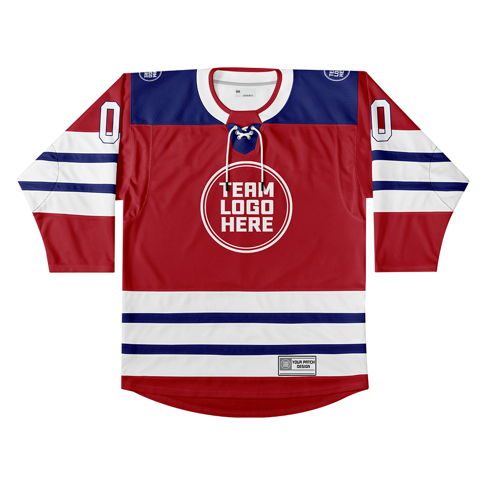 Custom Hockey Jersey Elite Pro EP-107 RedBlueWhite